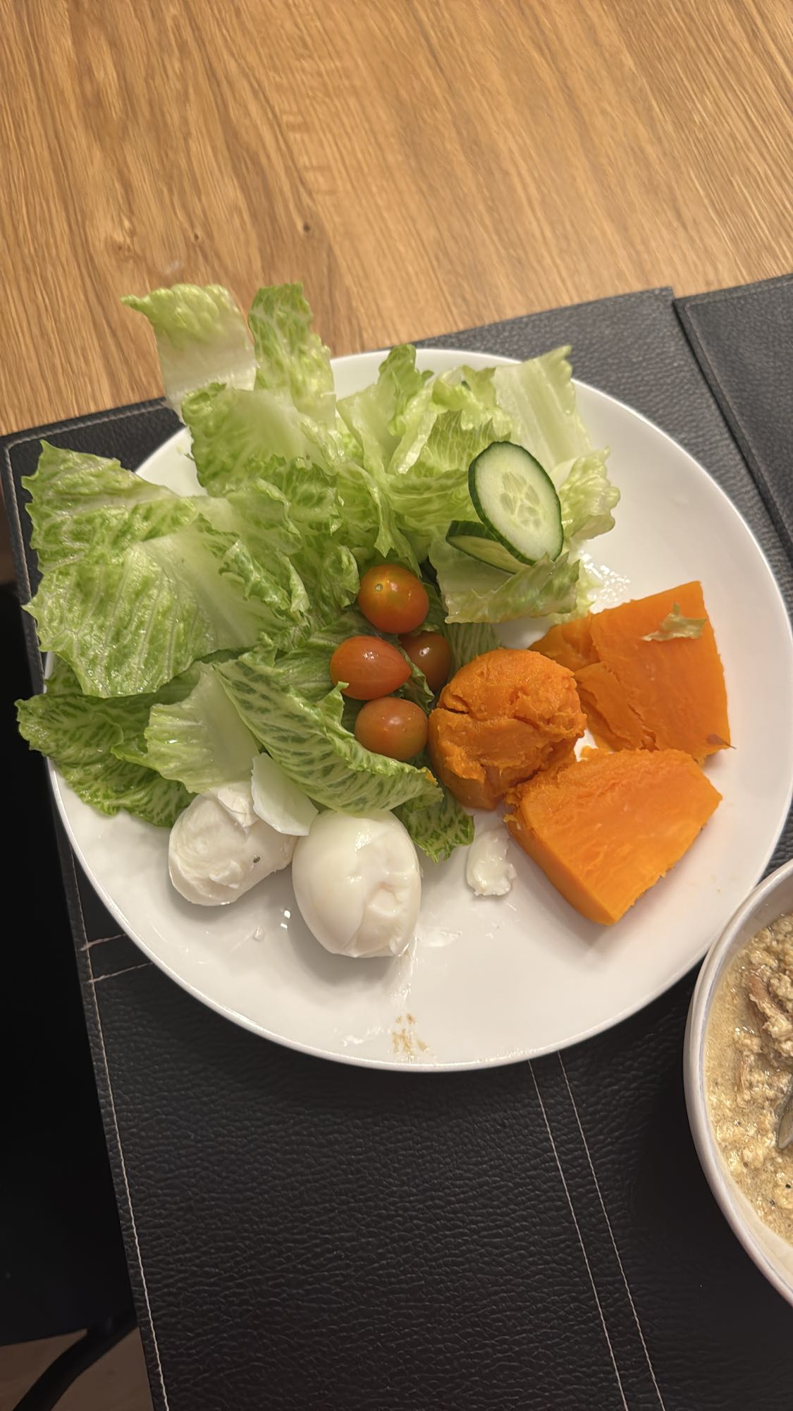 Grönsaksägg tallrik
