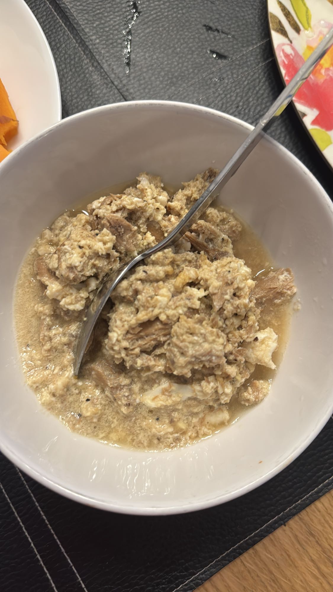 Äggröra med tonfisk