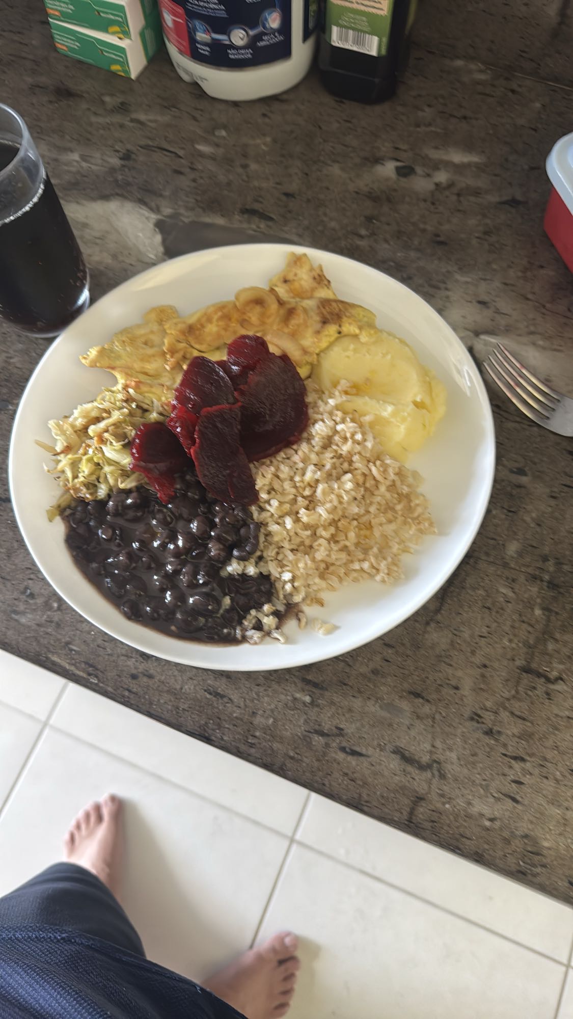 Prato brasileiro caseiro