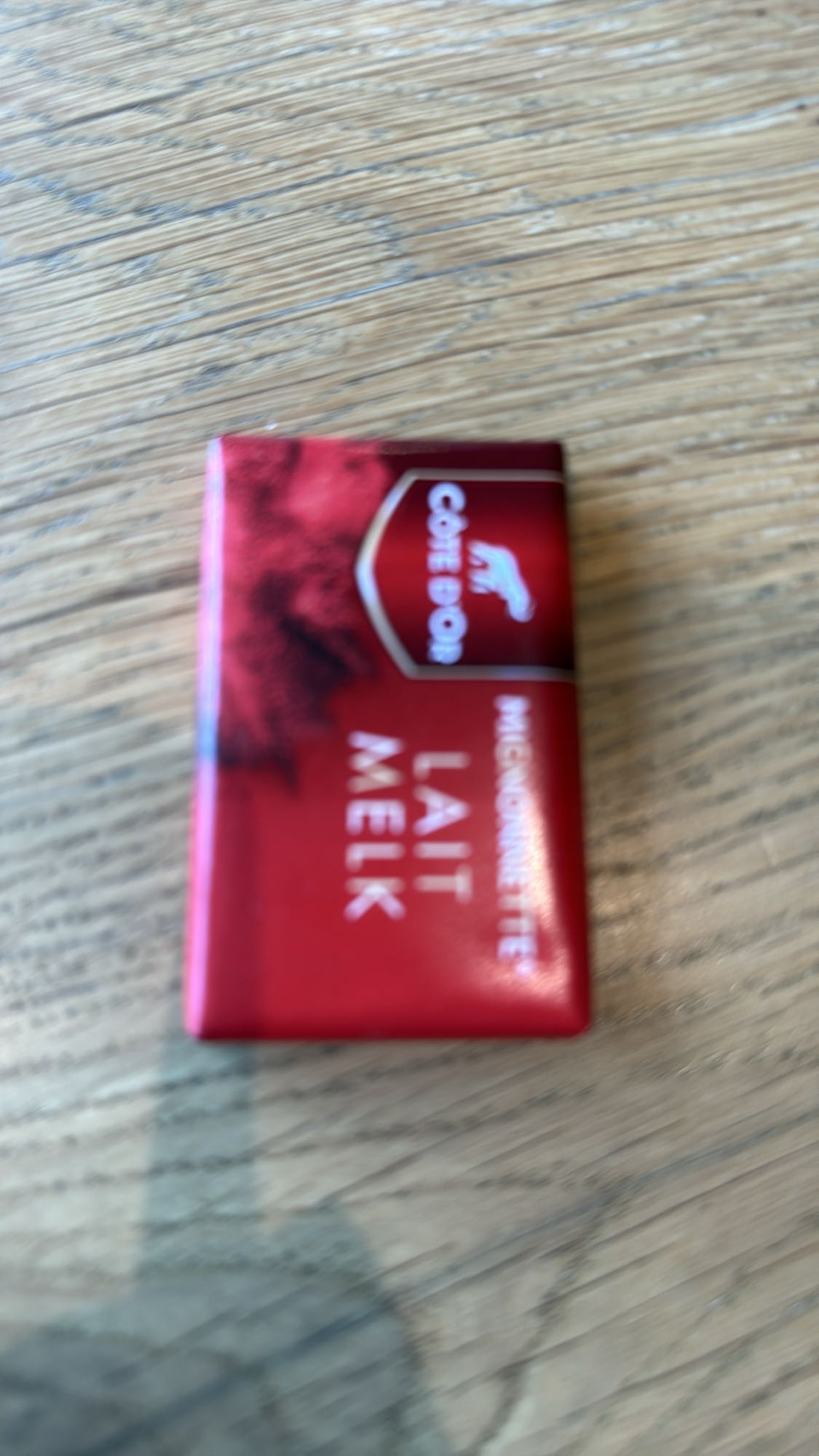 Melkchocolade blokje