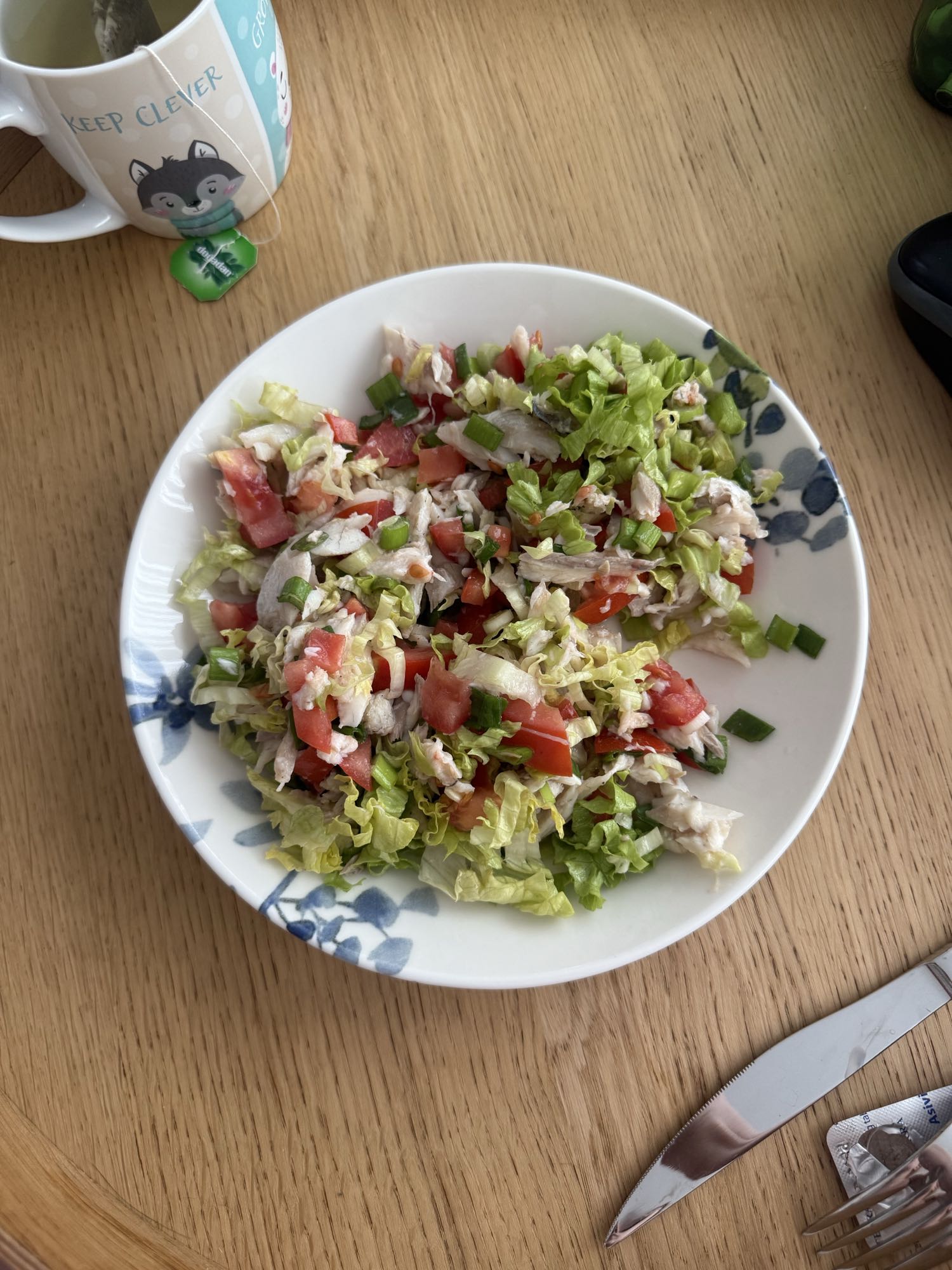 Tavuklu Yeşil Salata