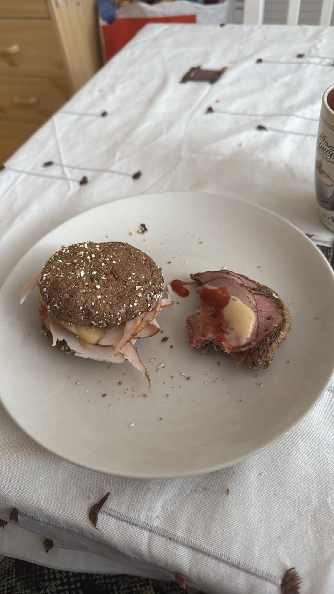 Rågbrödsmackor med kalkon