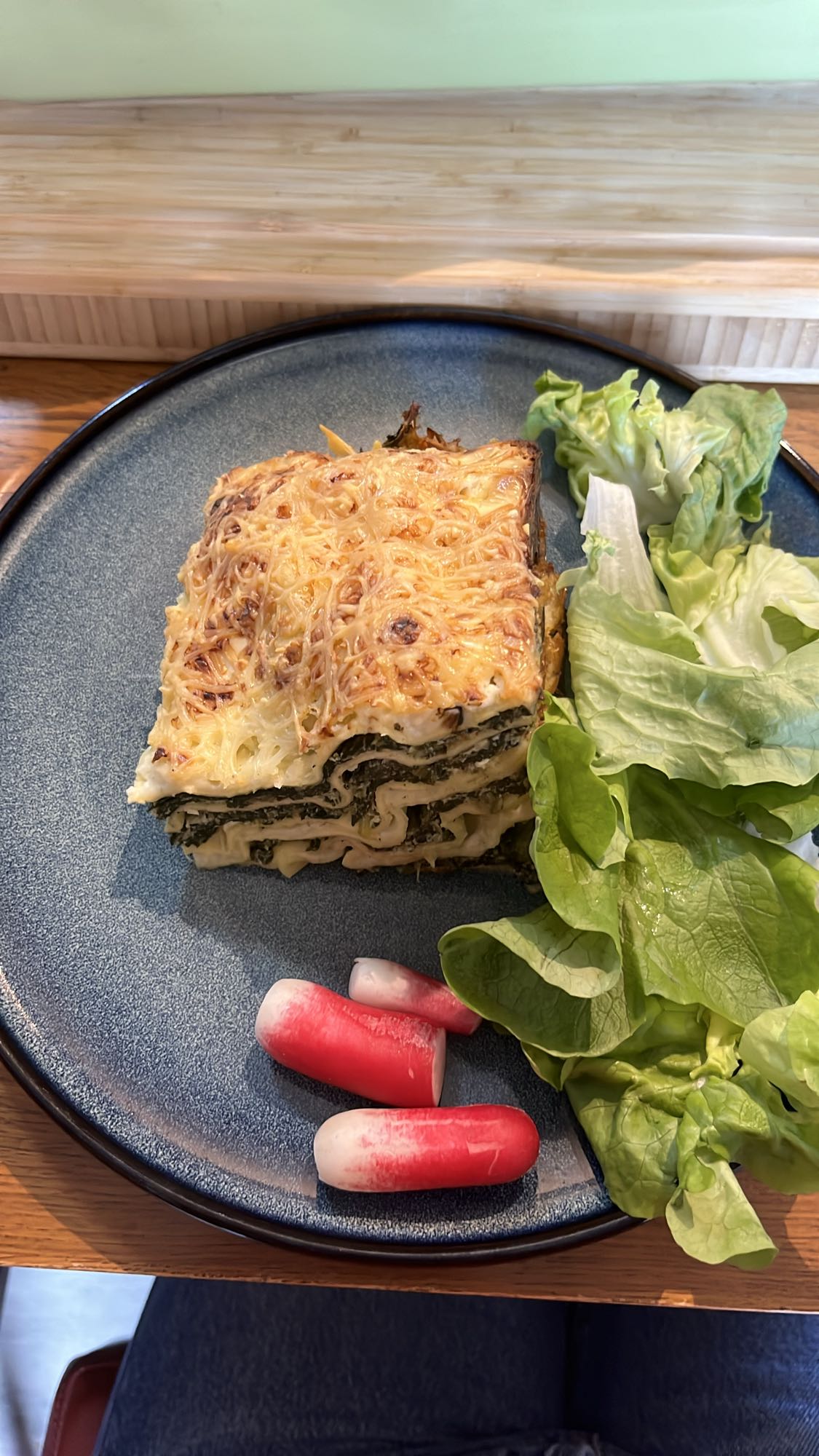 Spinach Lasagna Plate