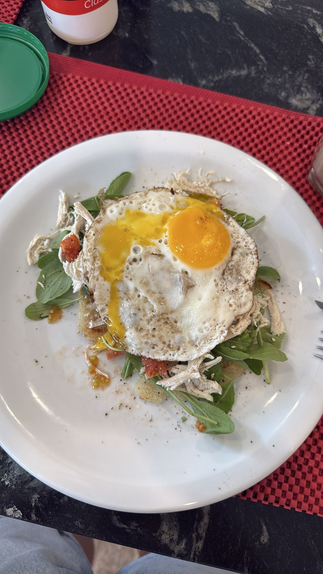 Egg Chicken Veggie Plate