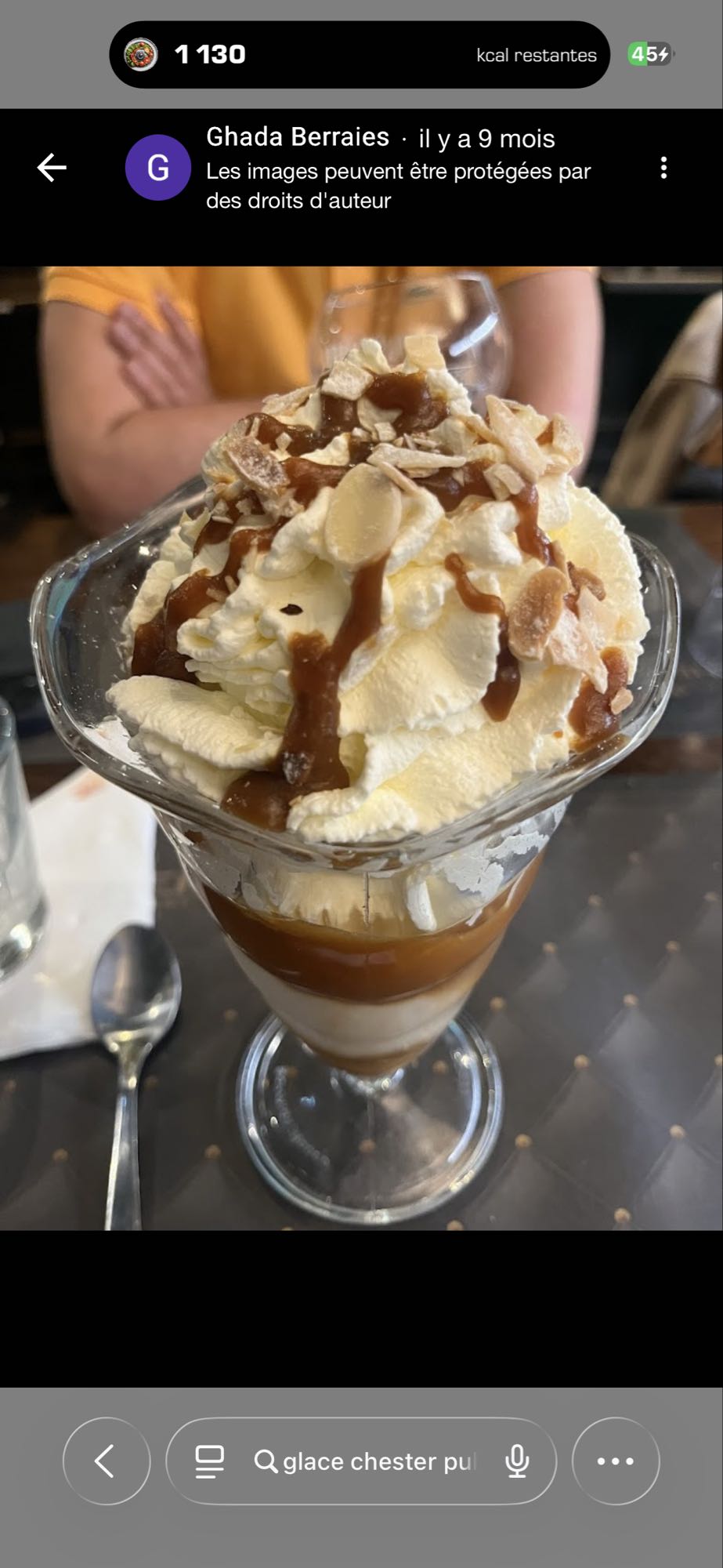 Coupe glacée caramel chantilly