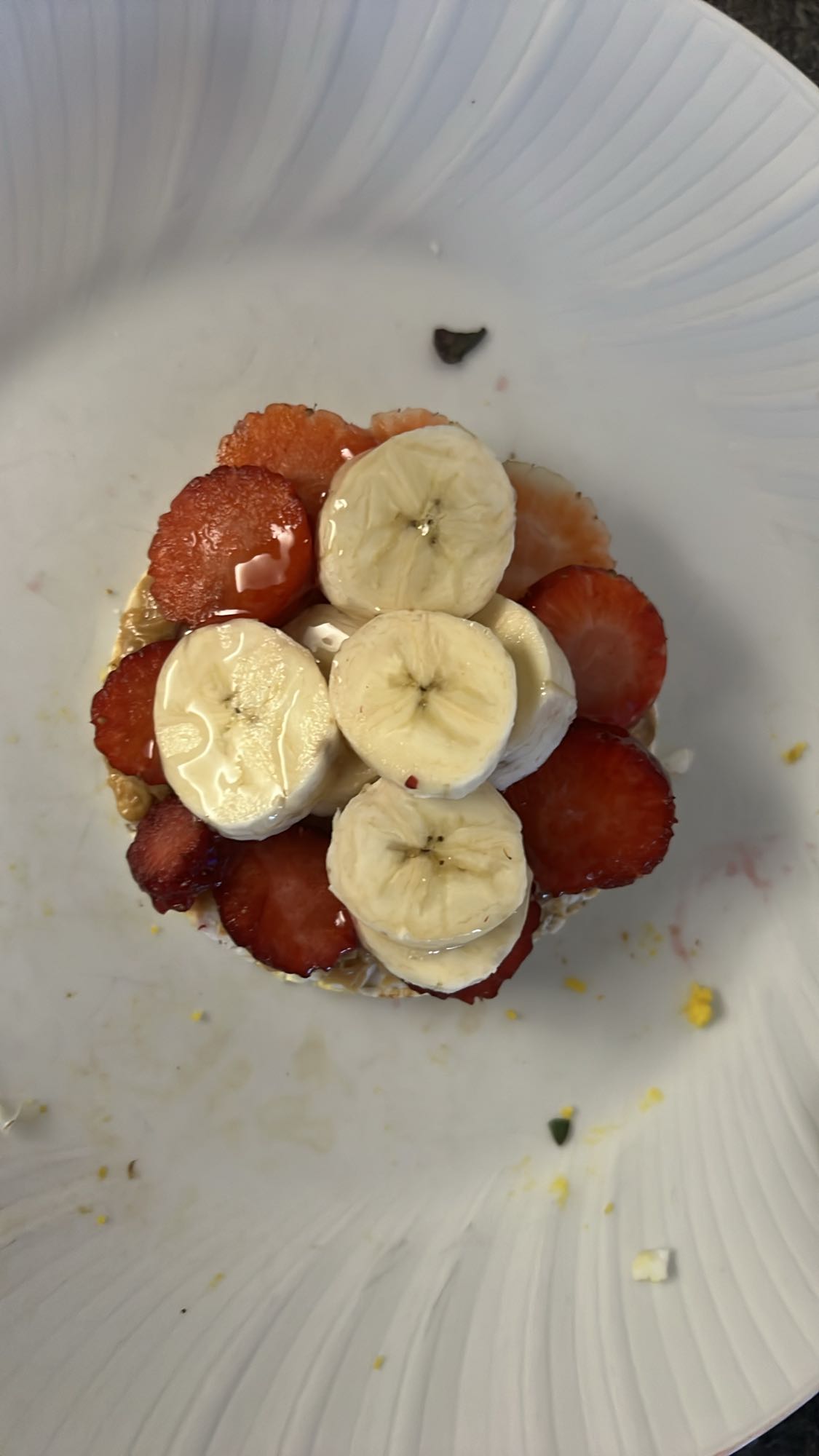 Banana Strawberry Rice Cake