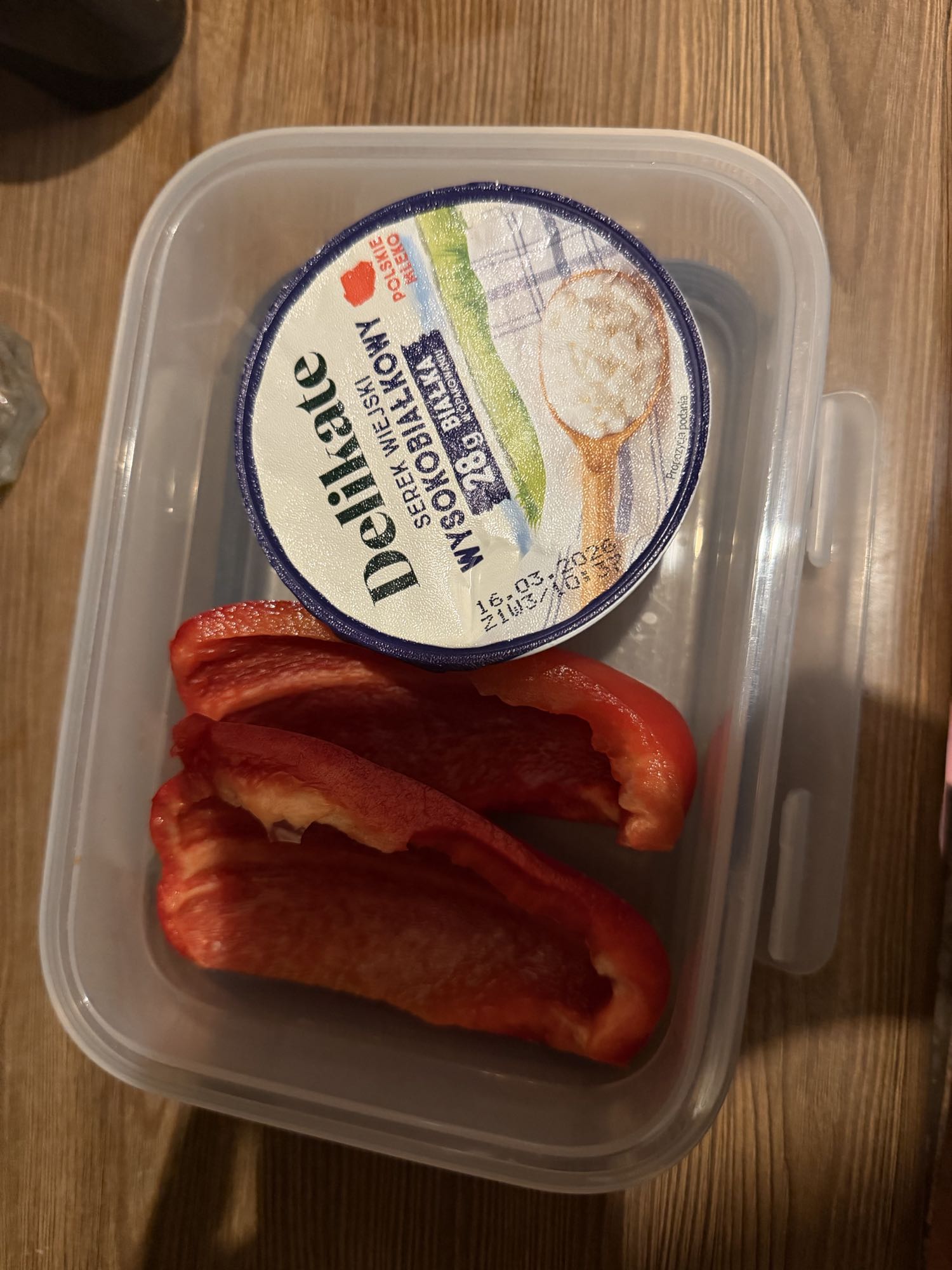 Papryka i serek wiejski