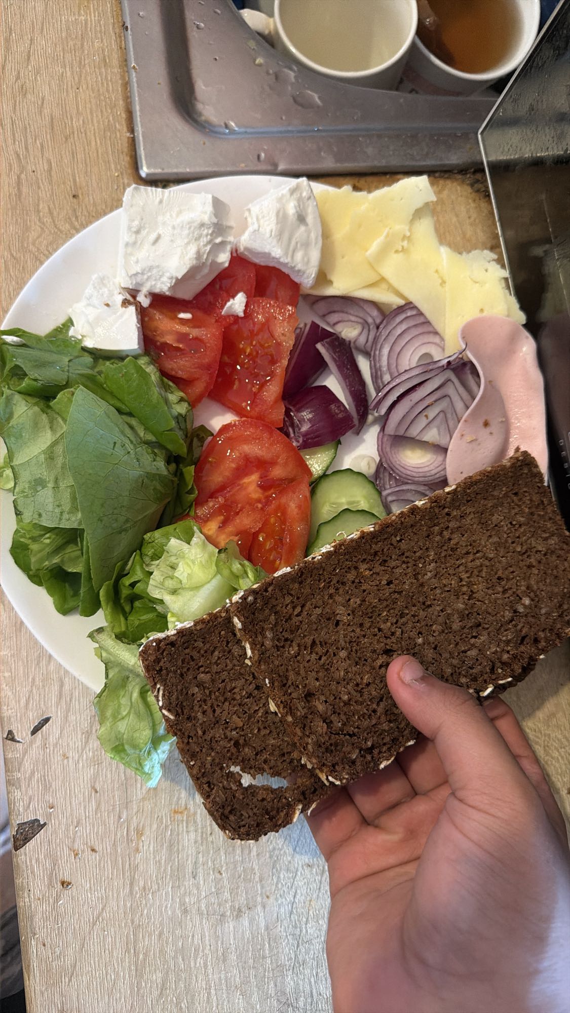 Gemischtes Frühstücksteller