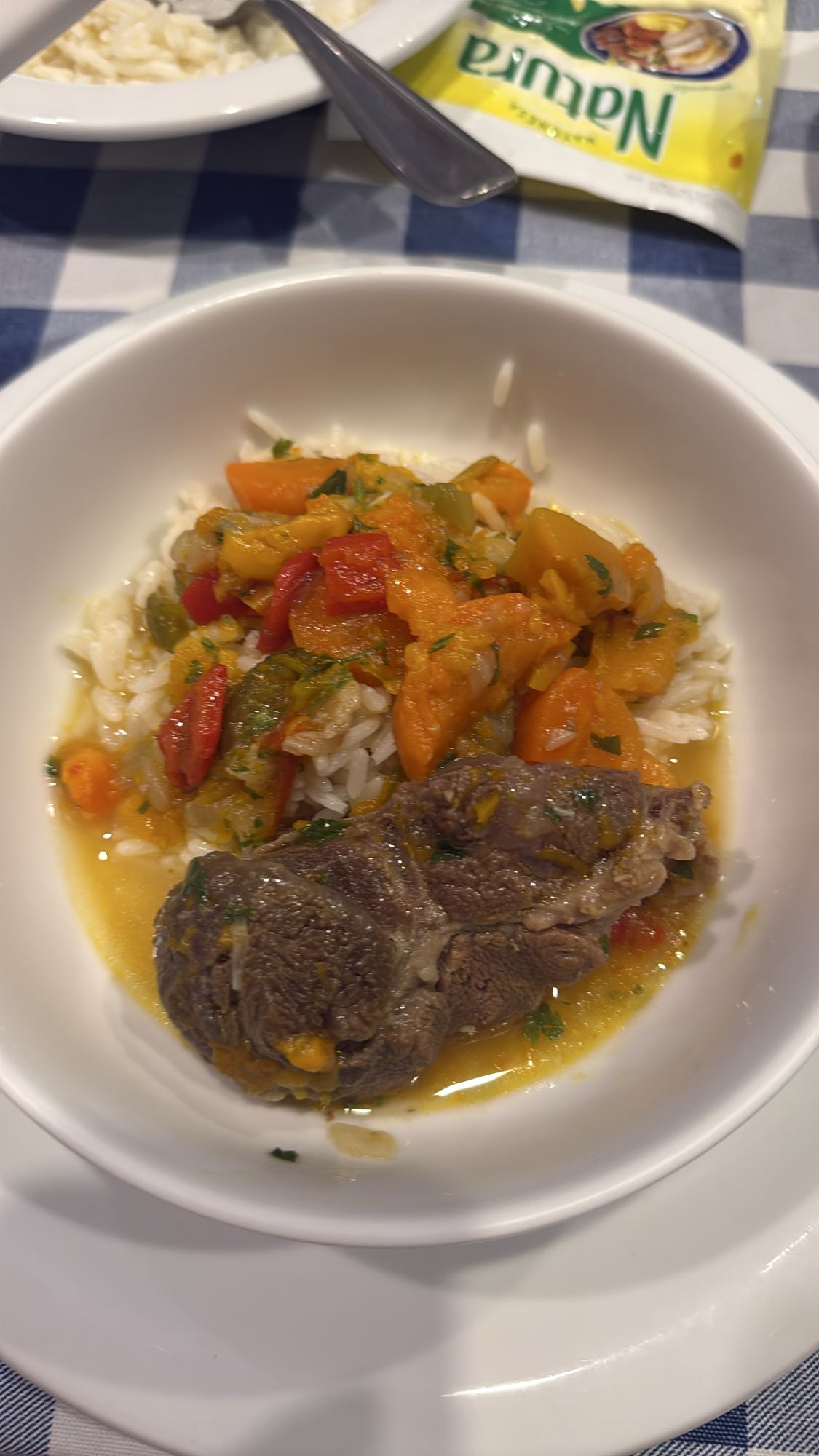 Beef stew with rice