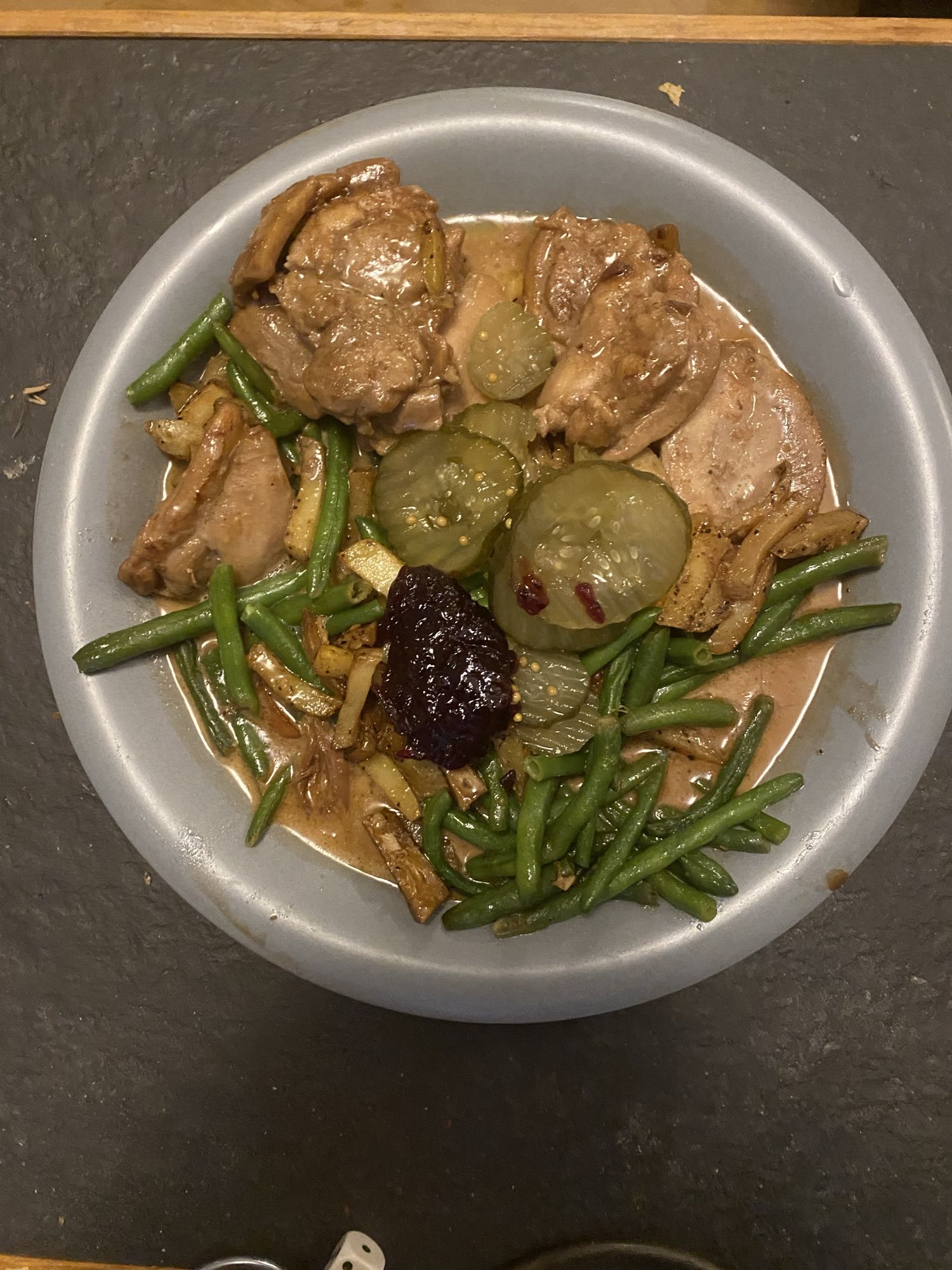 Viltkött med grönsaker