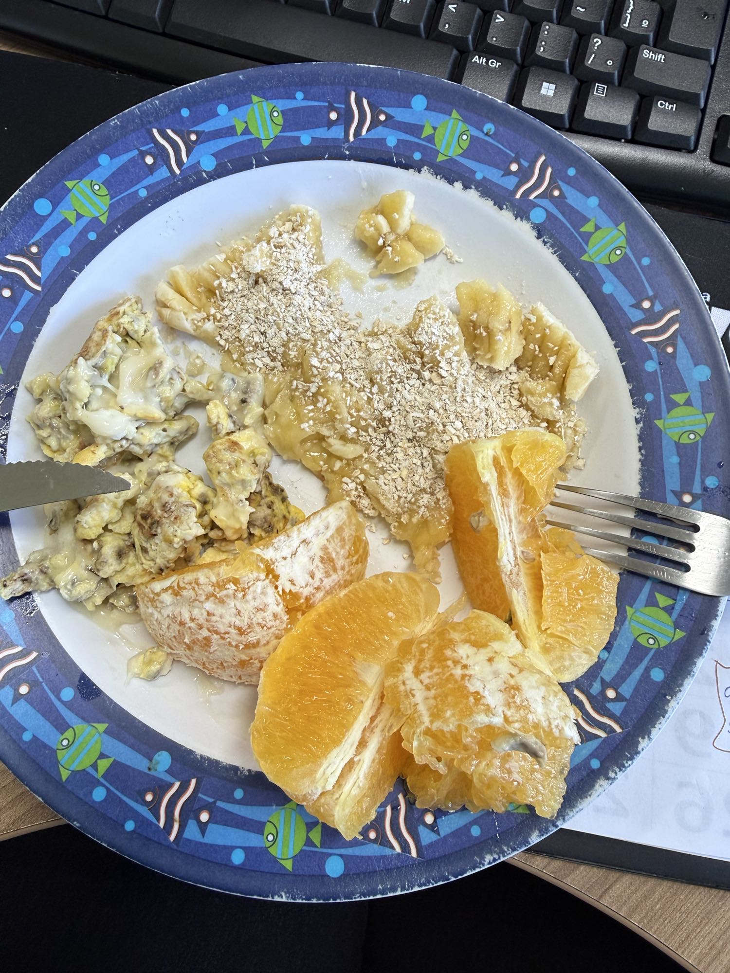 Café saudável com frutas