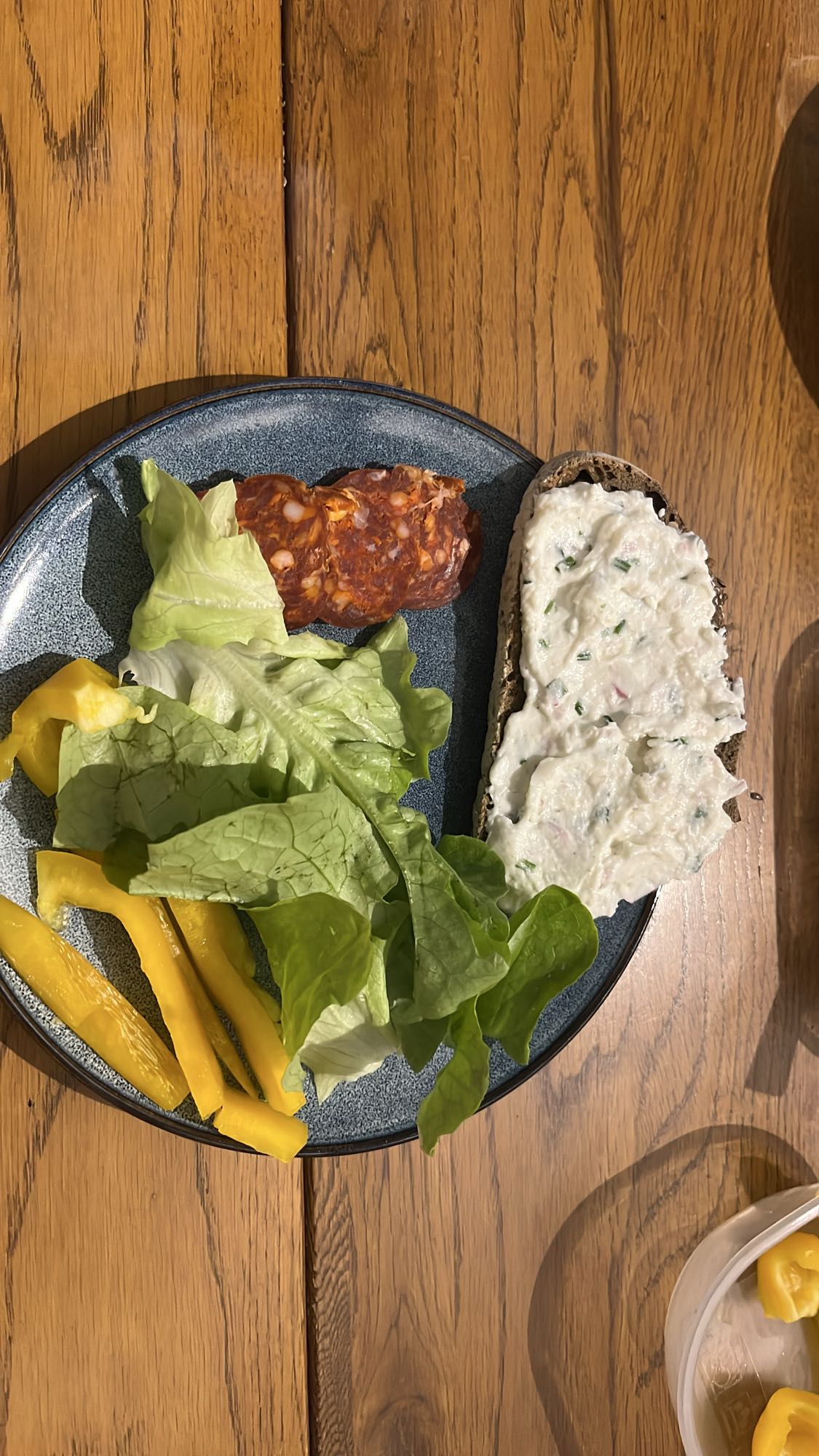 Open sandwich plate
