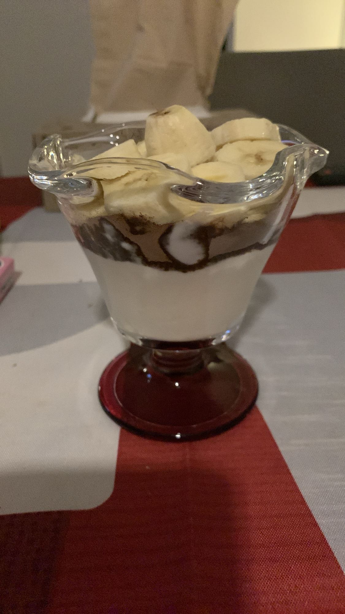 Coupe banane chocolat