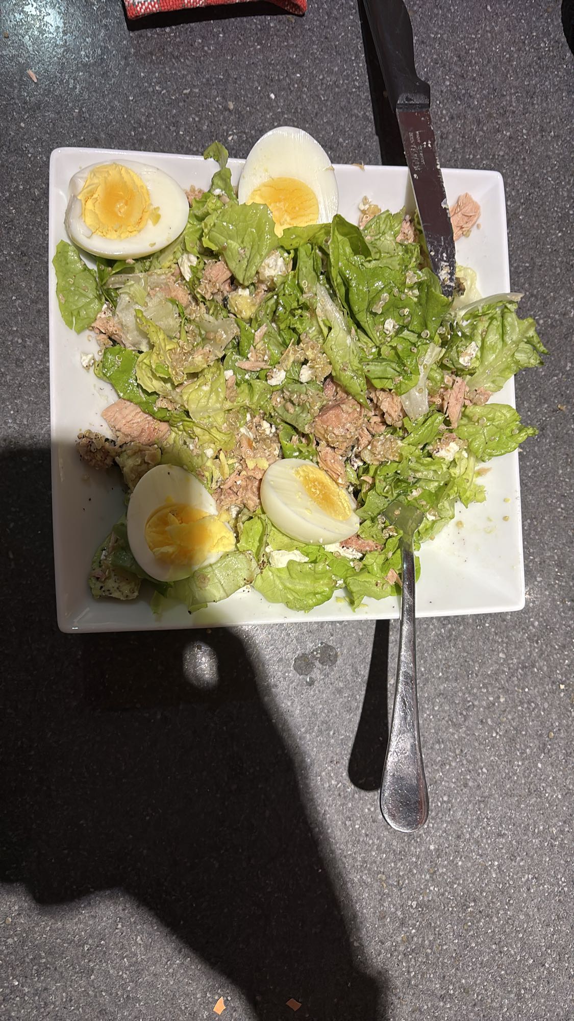 Salade œuf thon