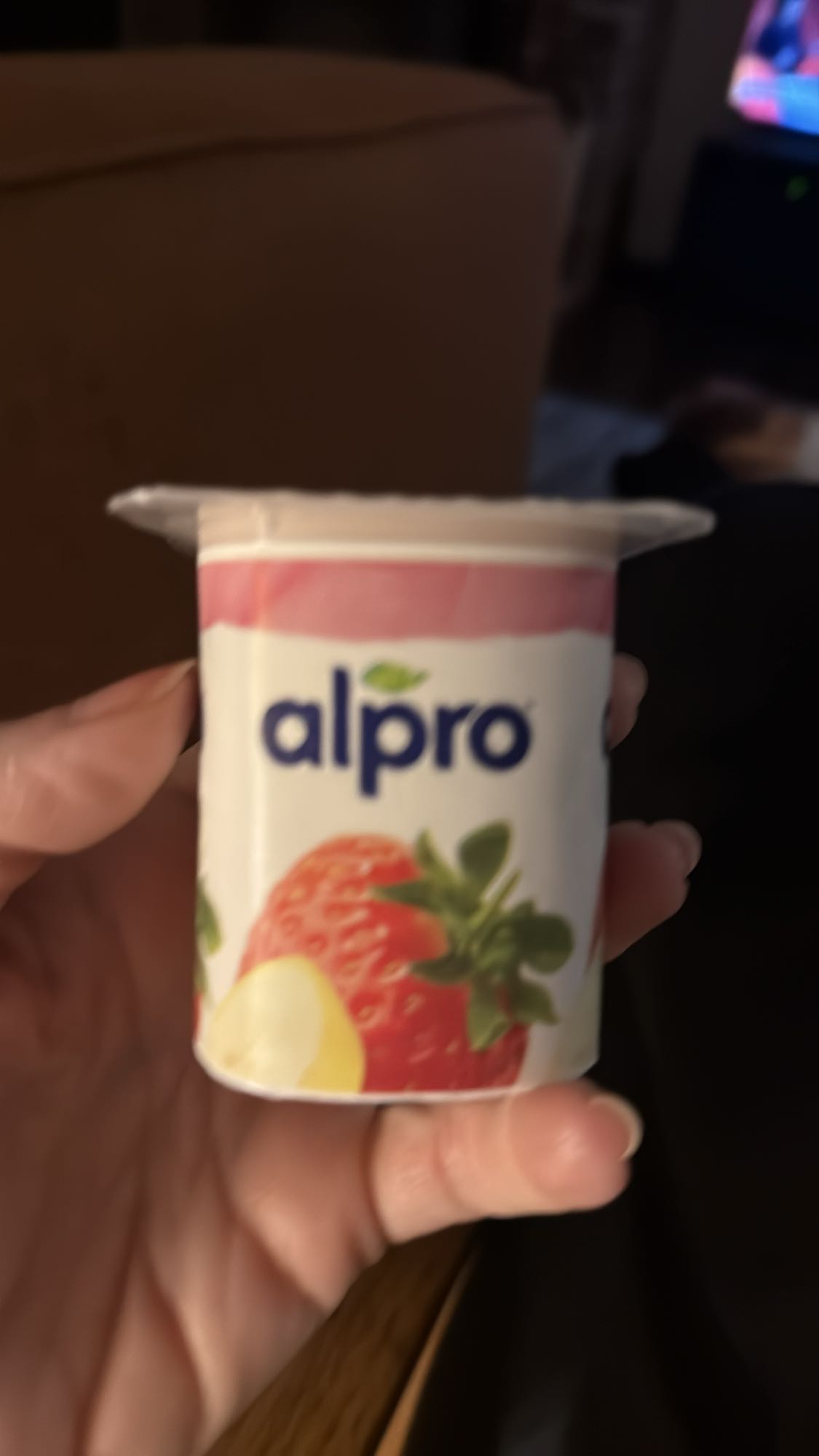 Alpro aardbei soja yoghurt