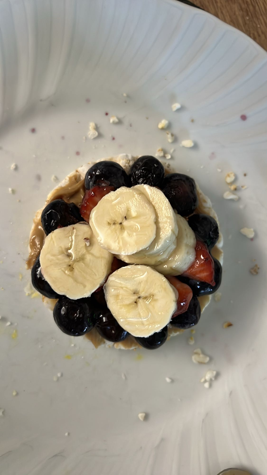 Rice cake fruit snack