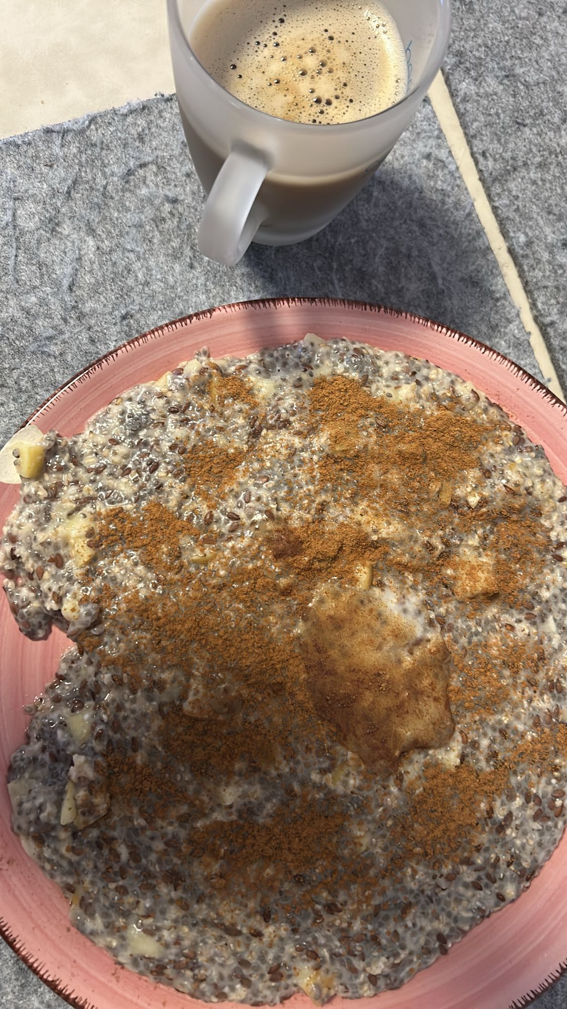 Pudín de chía y café