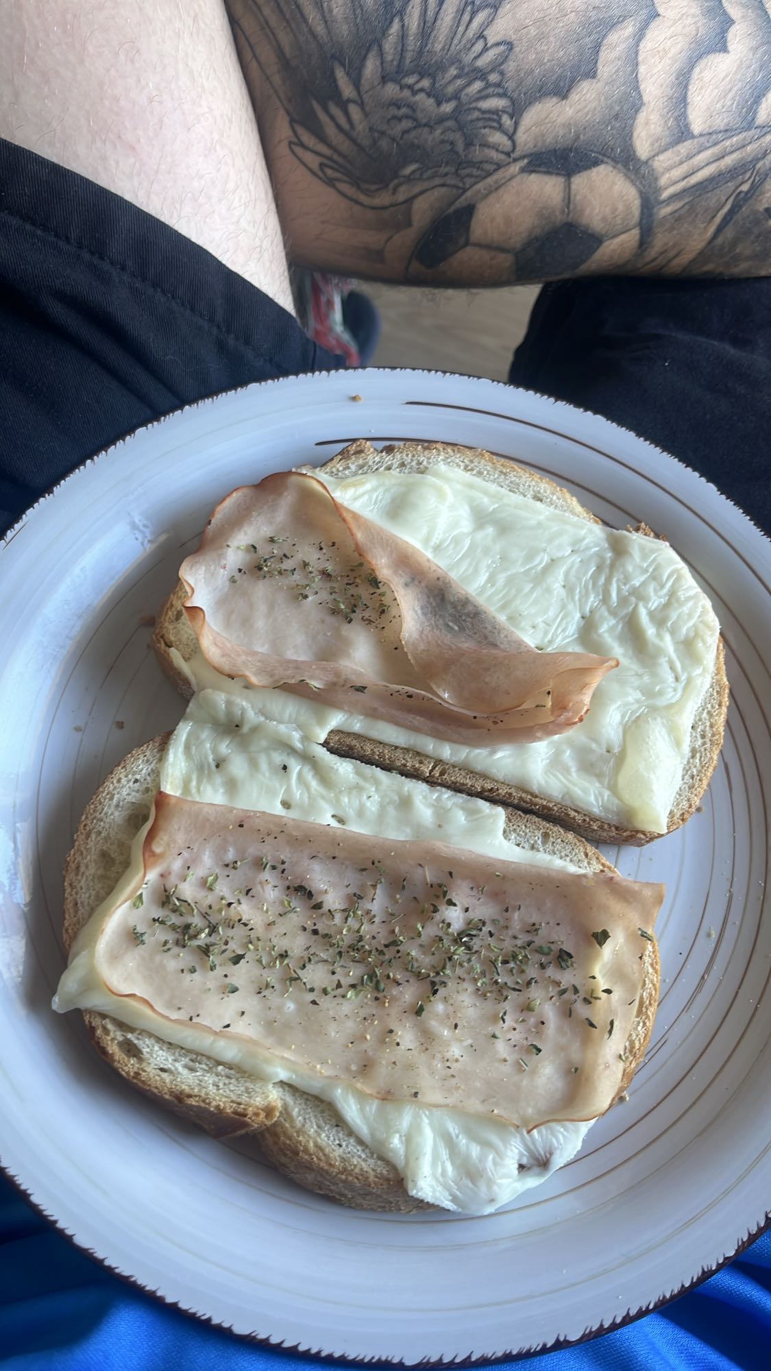 Sándwich de jamón y queso