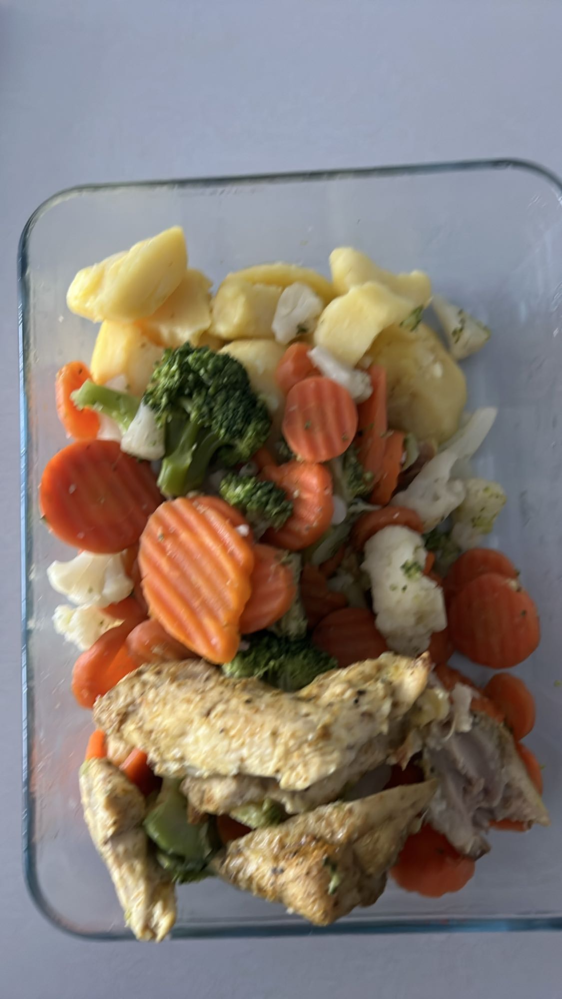 Kurczak z warzywami i ziemniakami