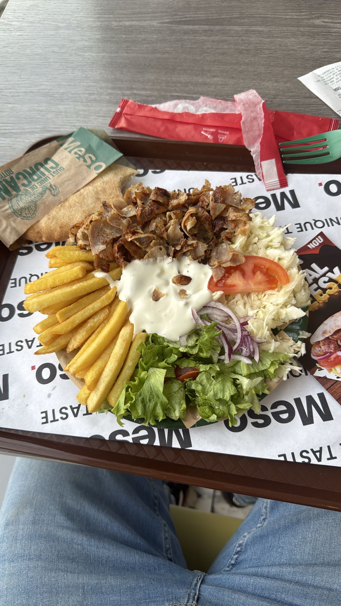 Chicken doner plate