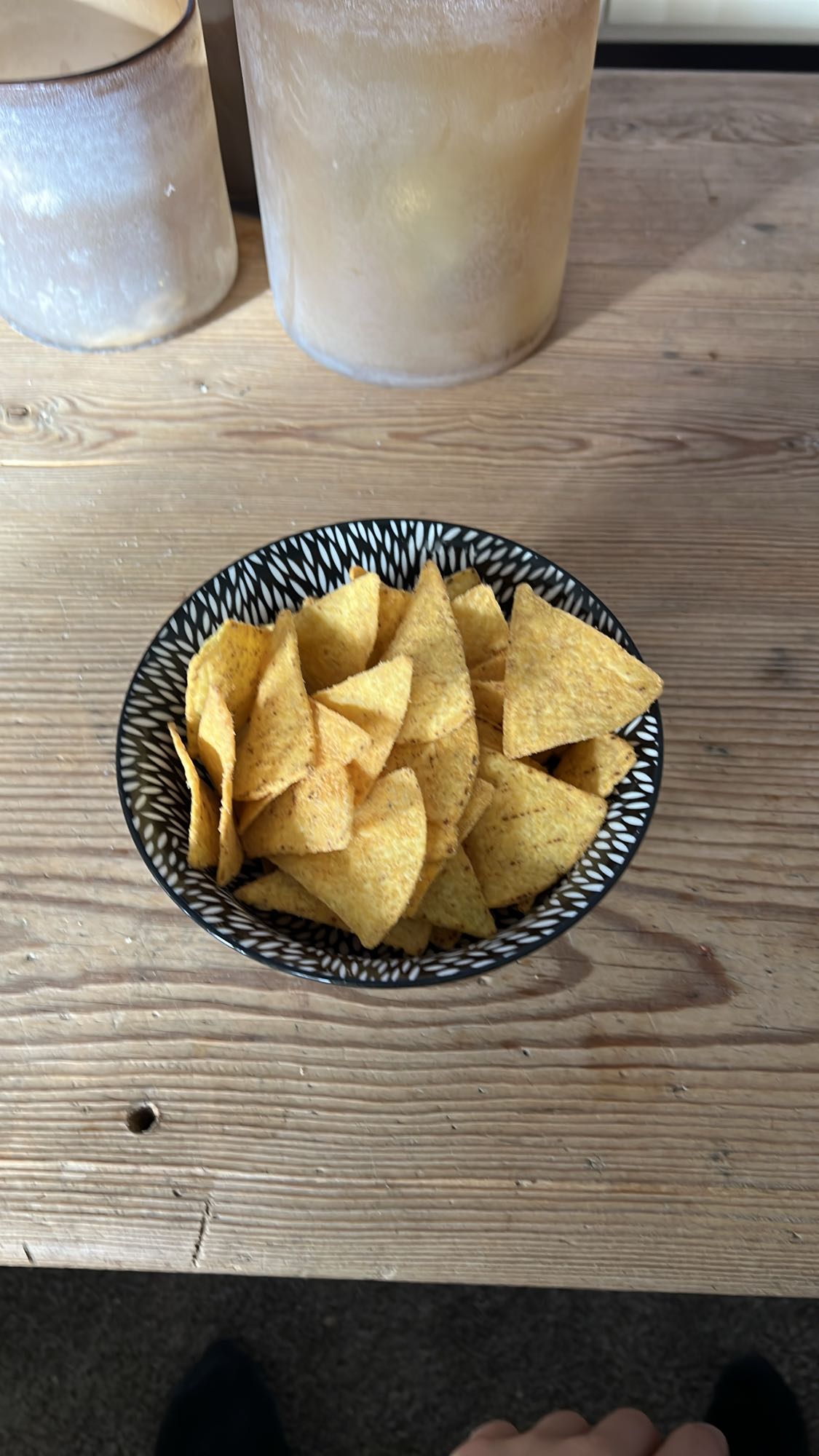Tortillachips skål