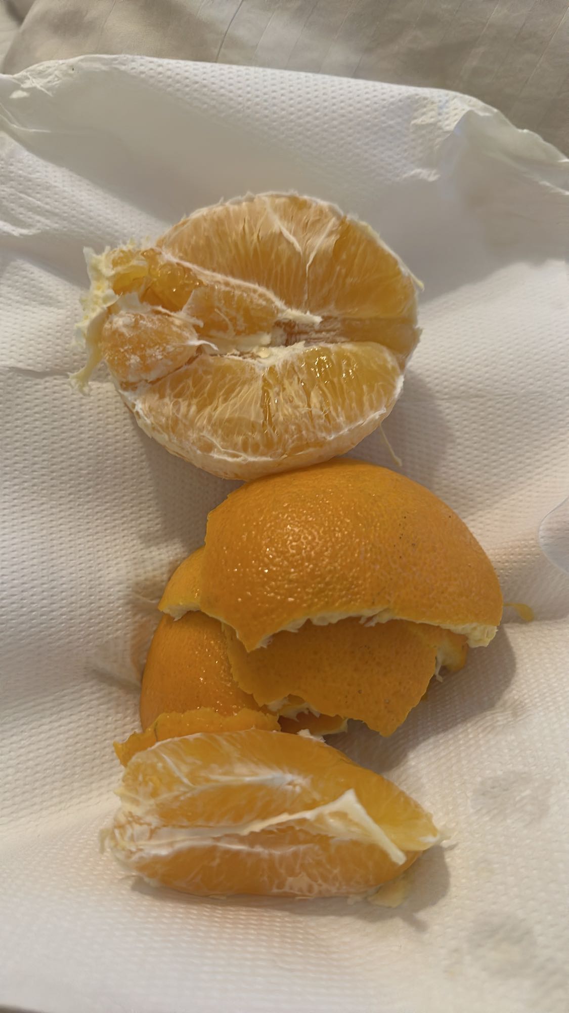 Peeled orange