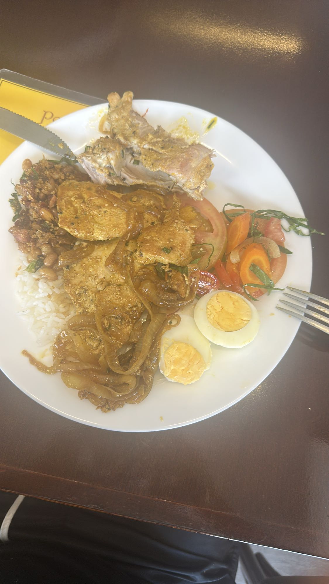 Prato variado com frango