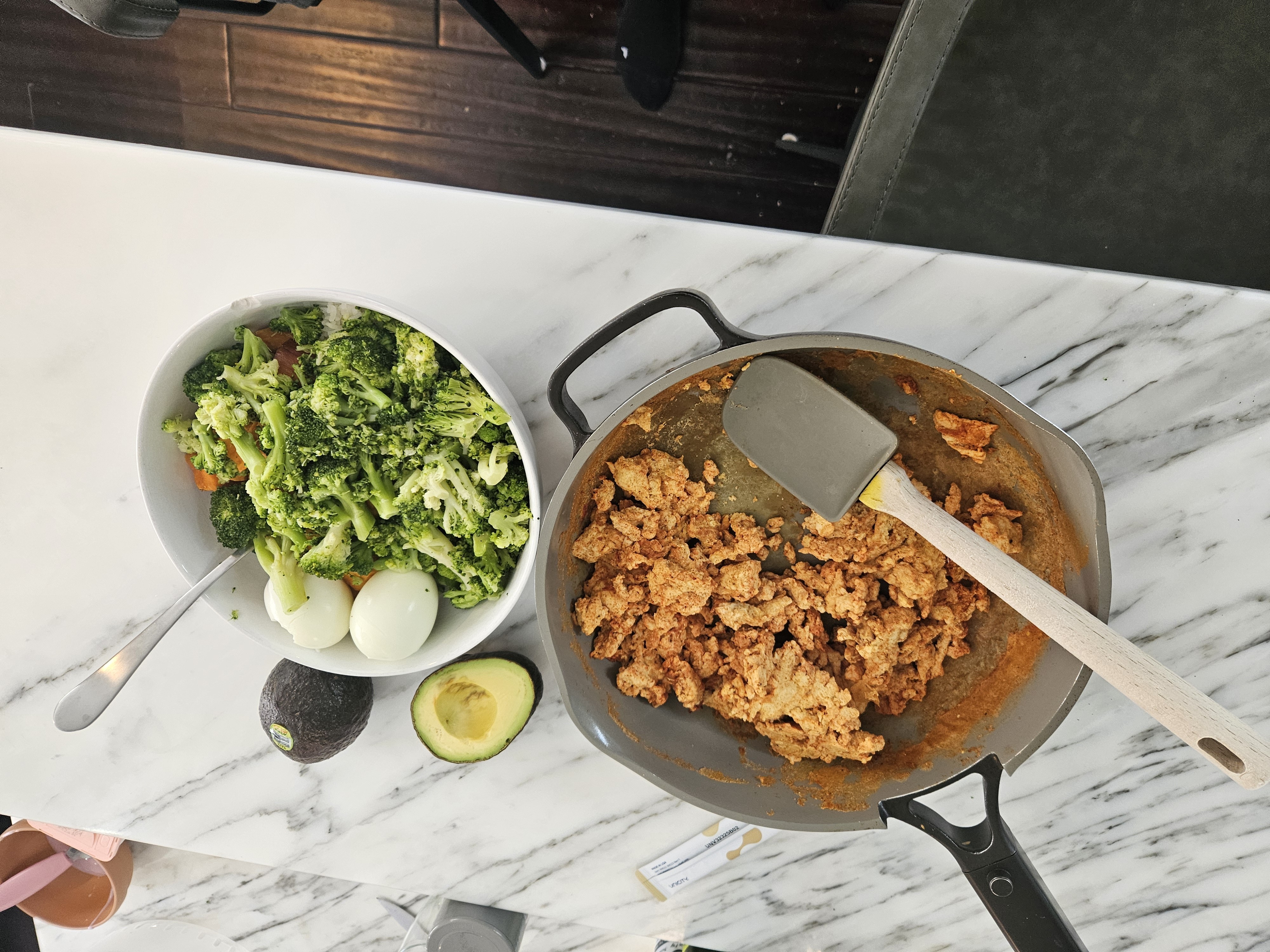 Broccoli, Eggs, Turkey, Avocado