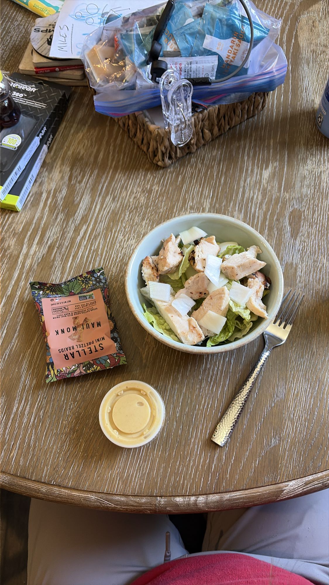 Chicken Salad with Pretzel Bites