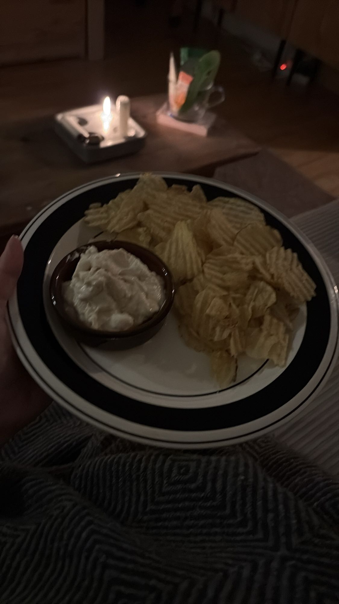 Chips med dipp