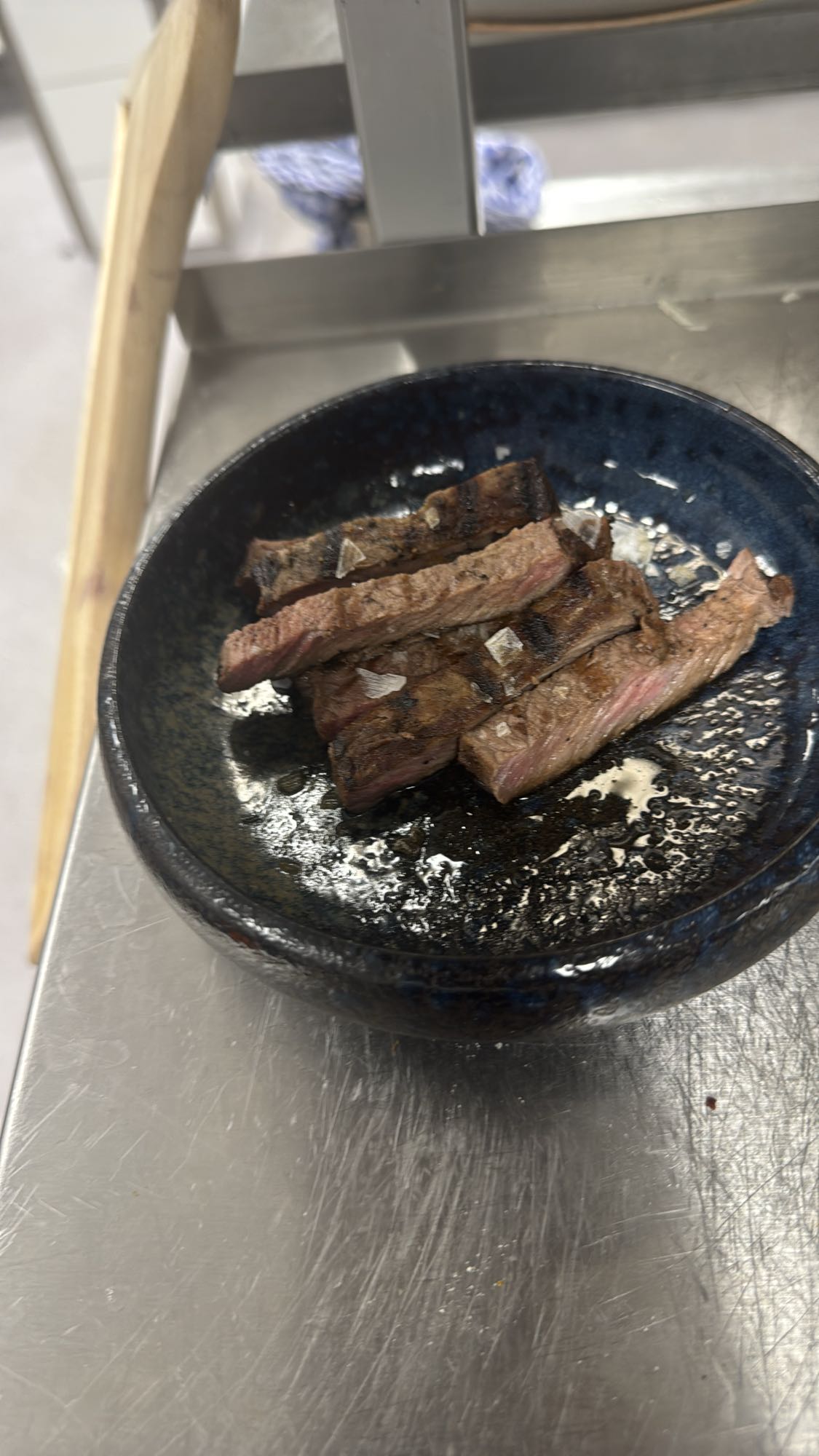 Grillad biff med salt