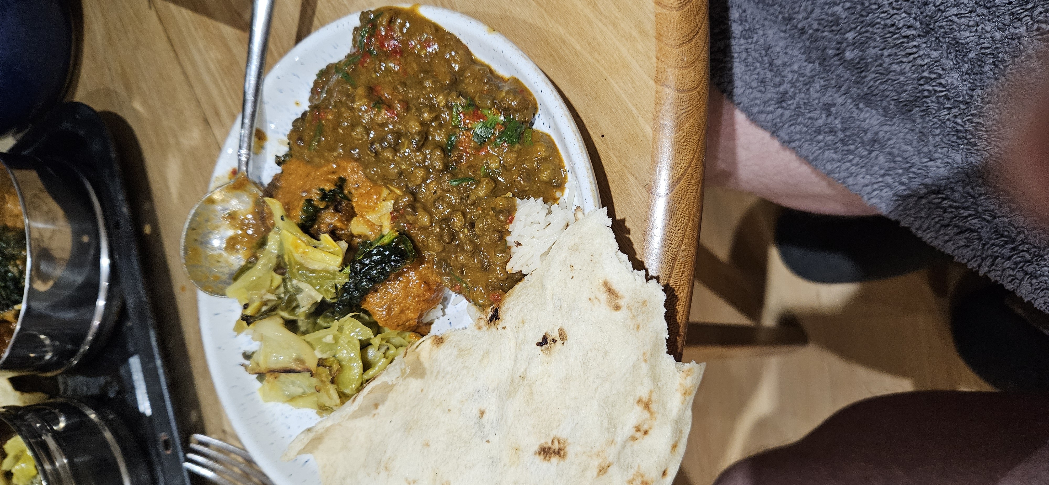 Indian lentil curry plate