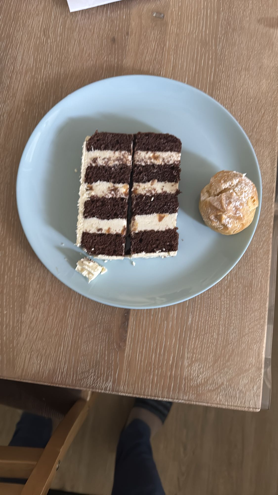 Chocolate Layer Cake & Cream Puff