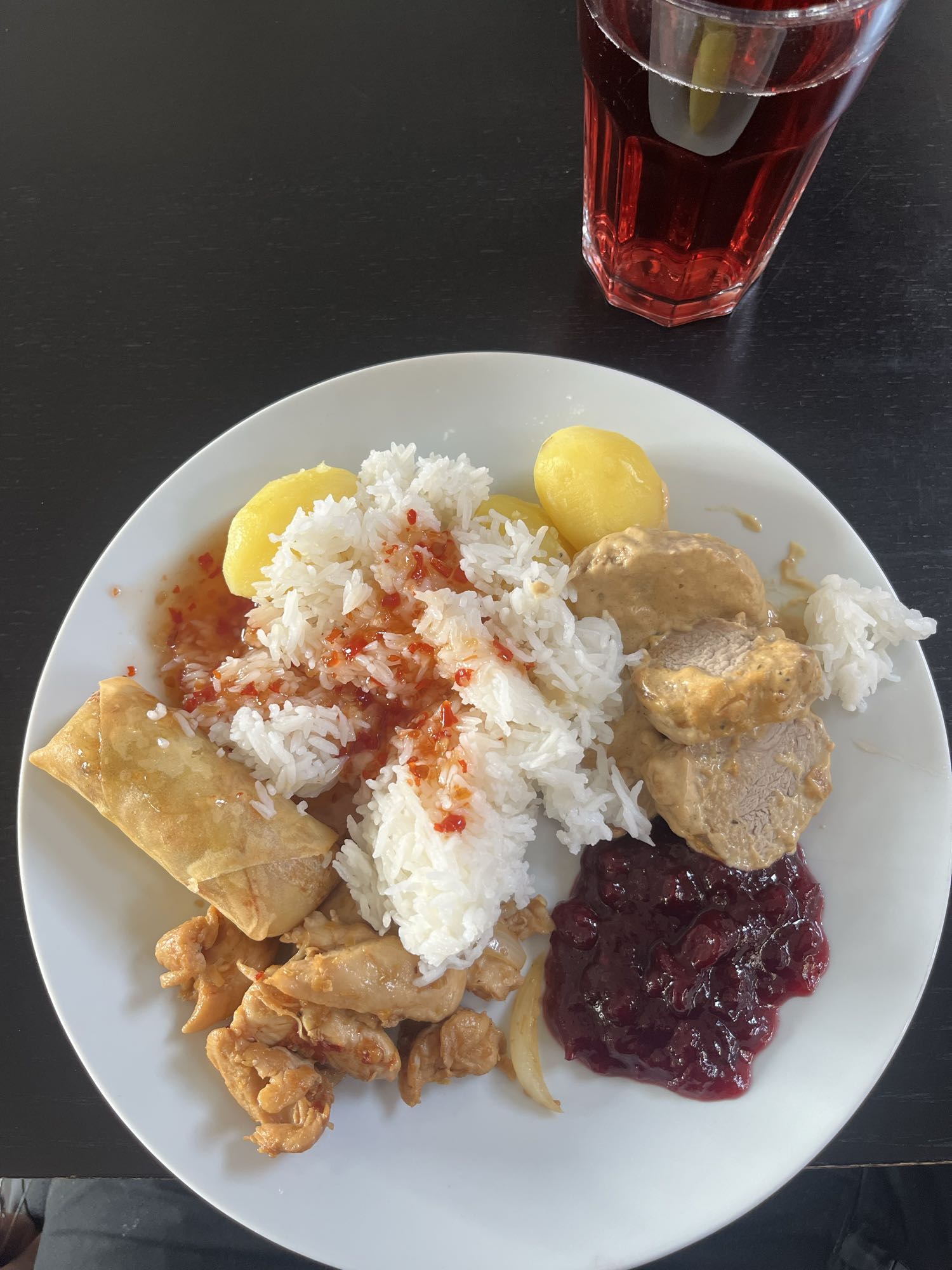 Blandad lunch tallrik