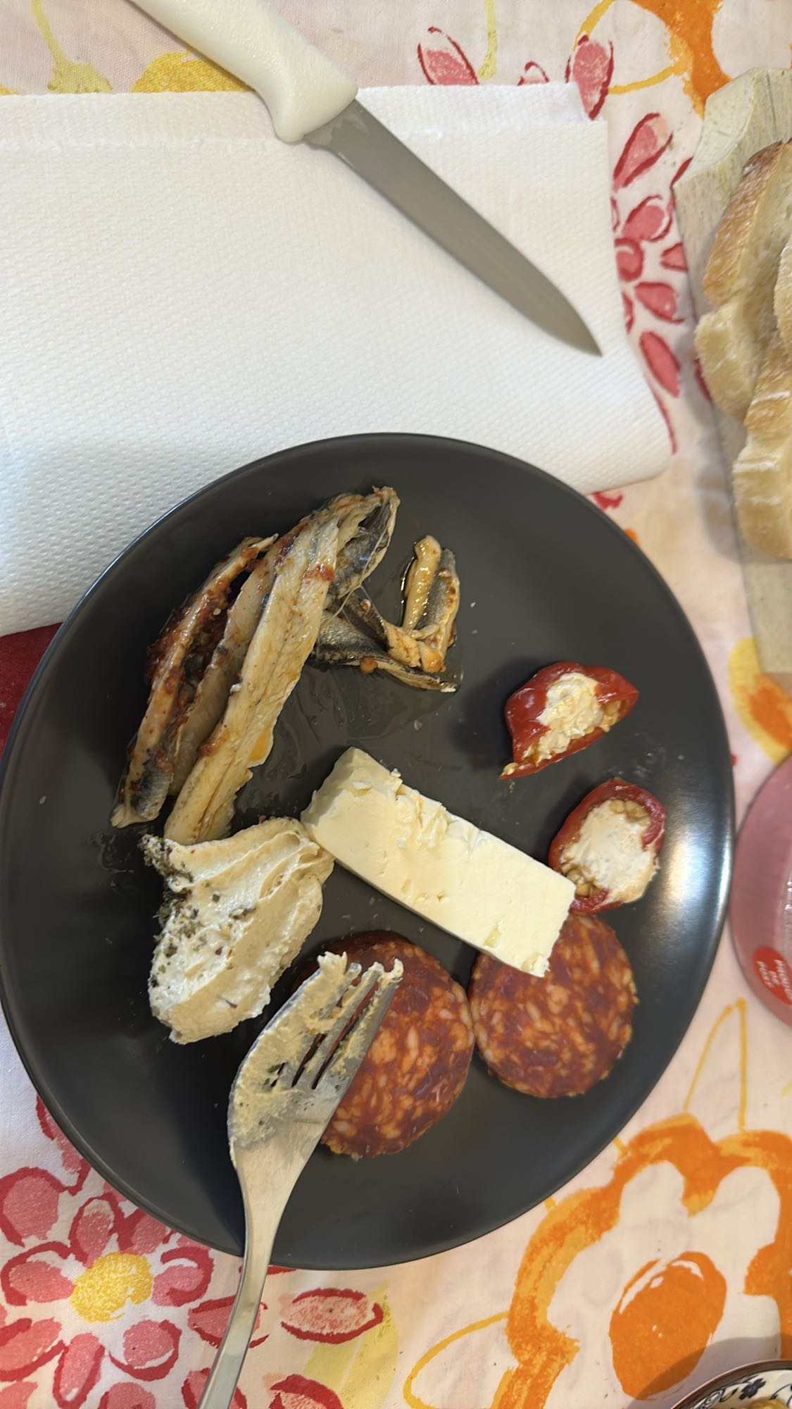Mediterranean snack plate