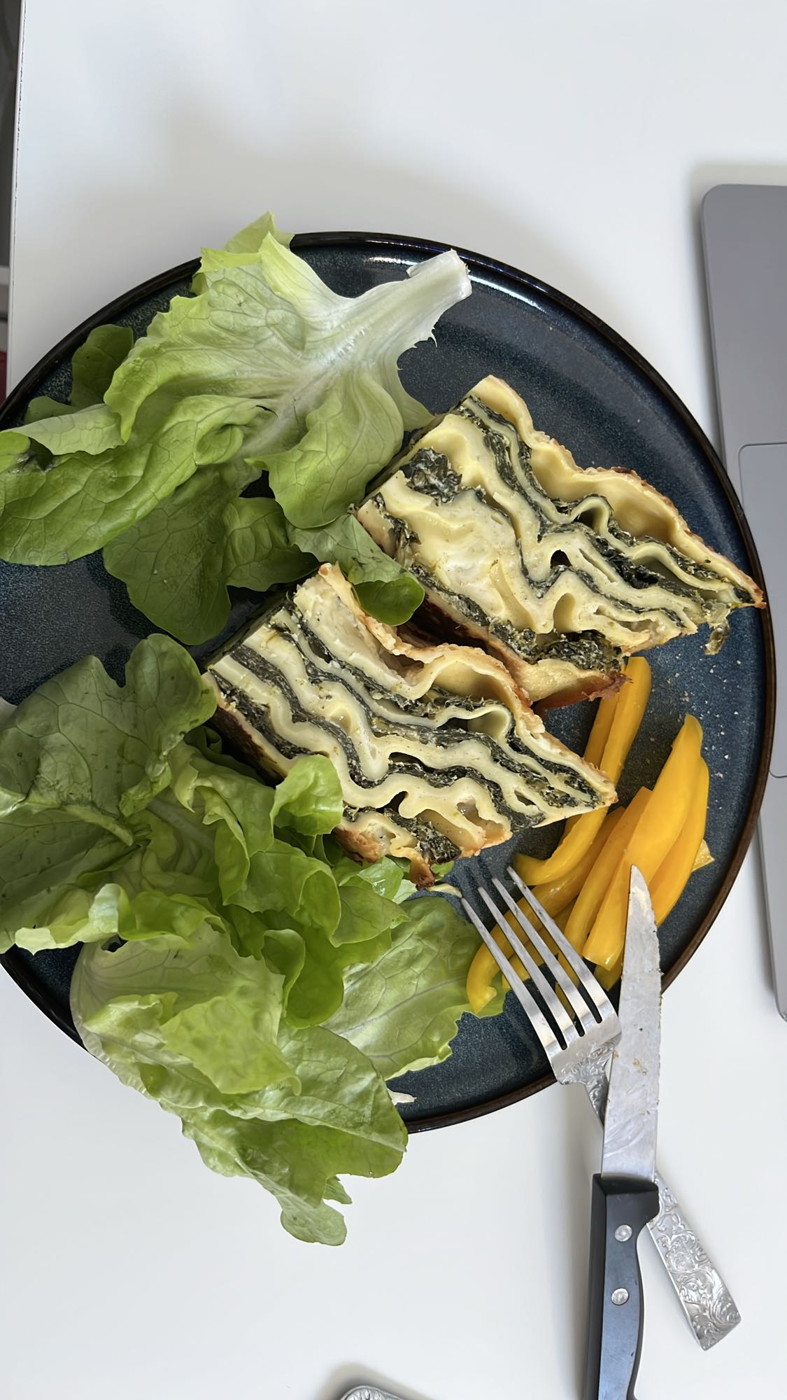 Spinach Lasagna Plate