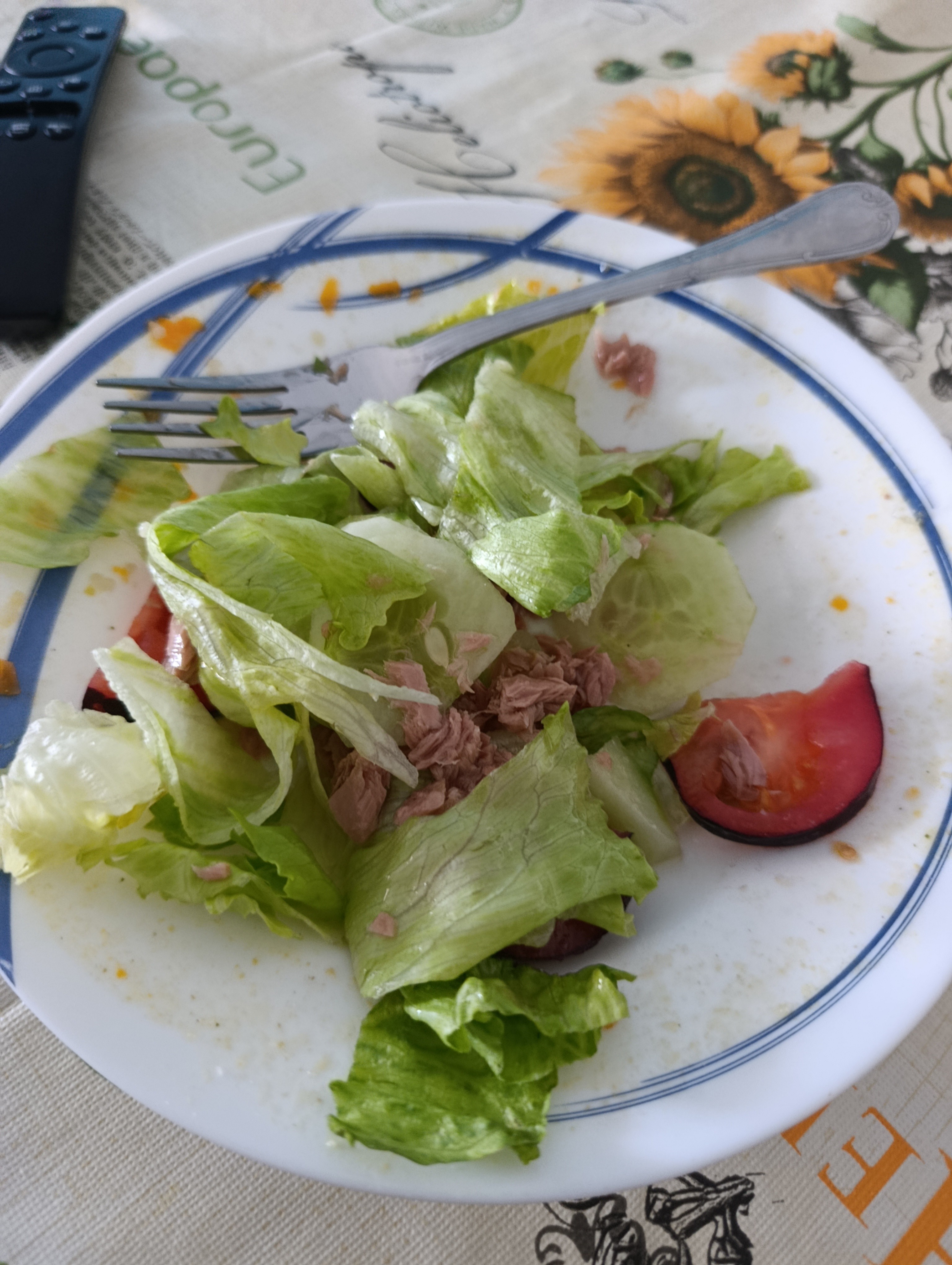 ensalada de atún simple