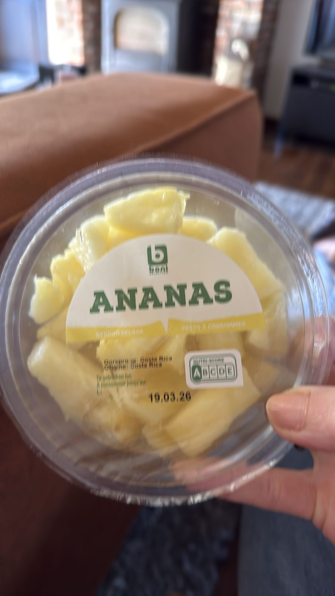 Verse ananas stukjes
