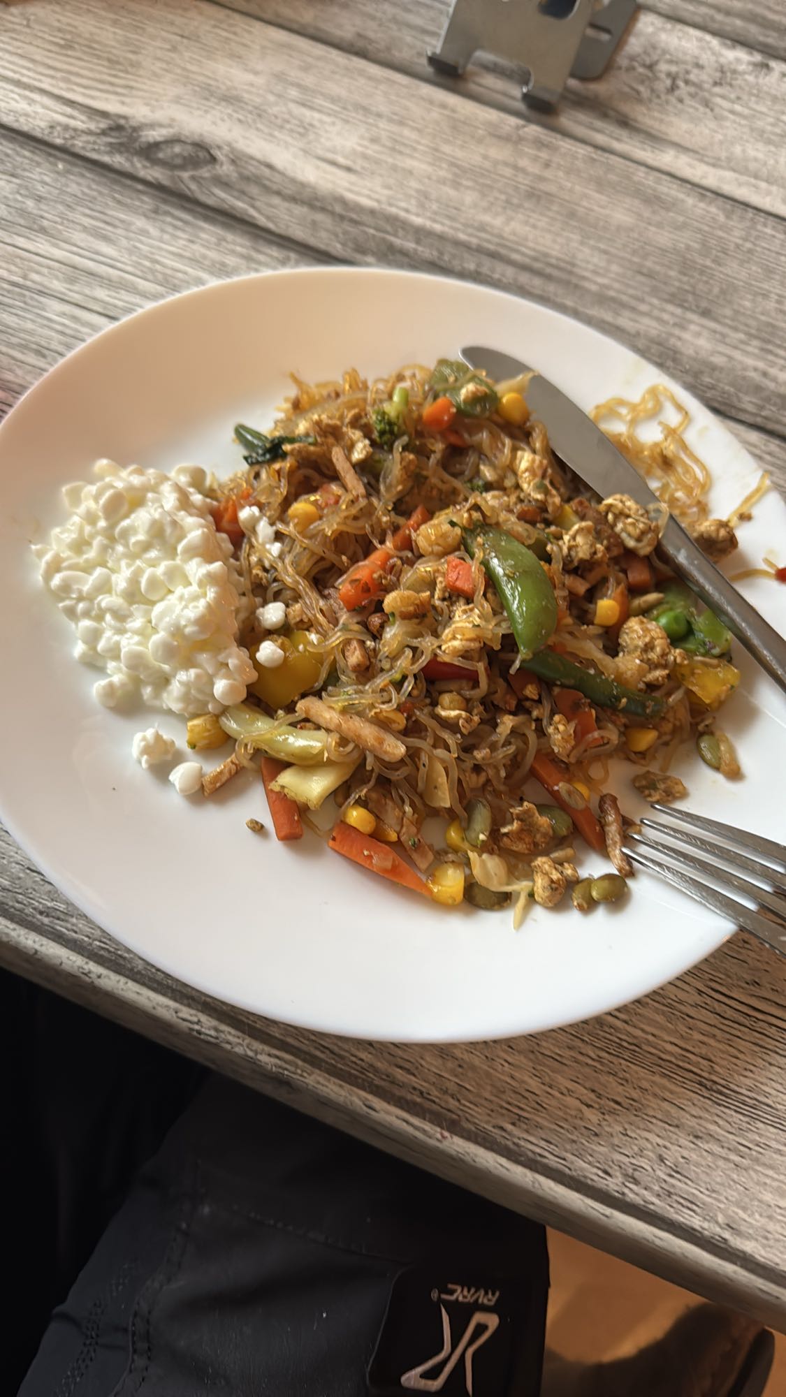 Wokgrönsaker med keso