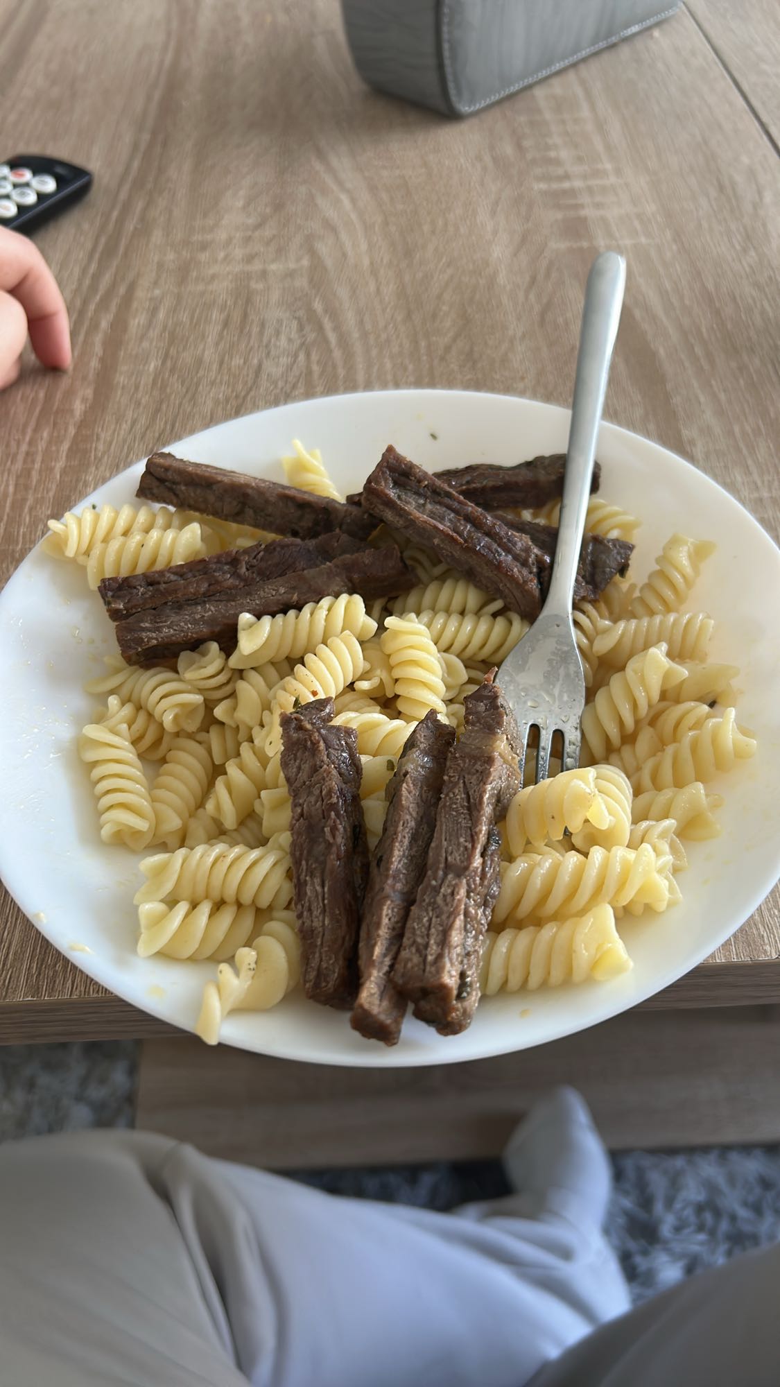 Etli makarna tabağı