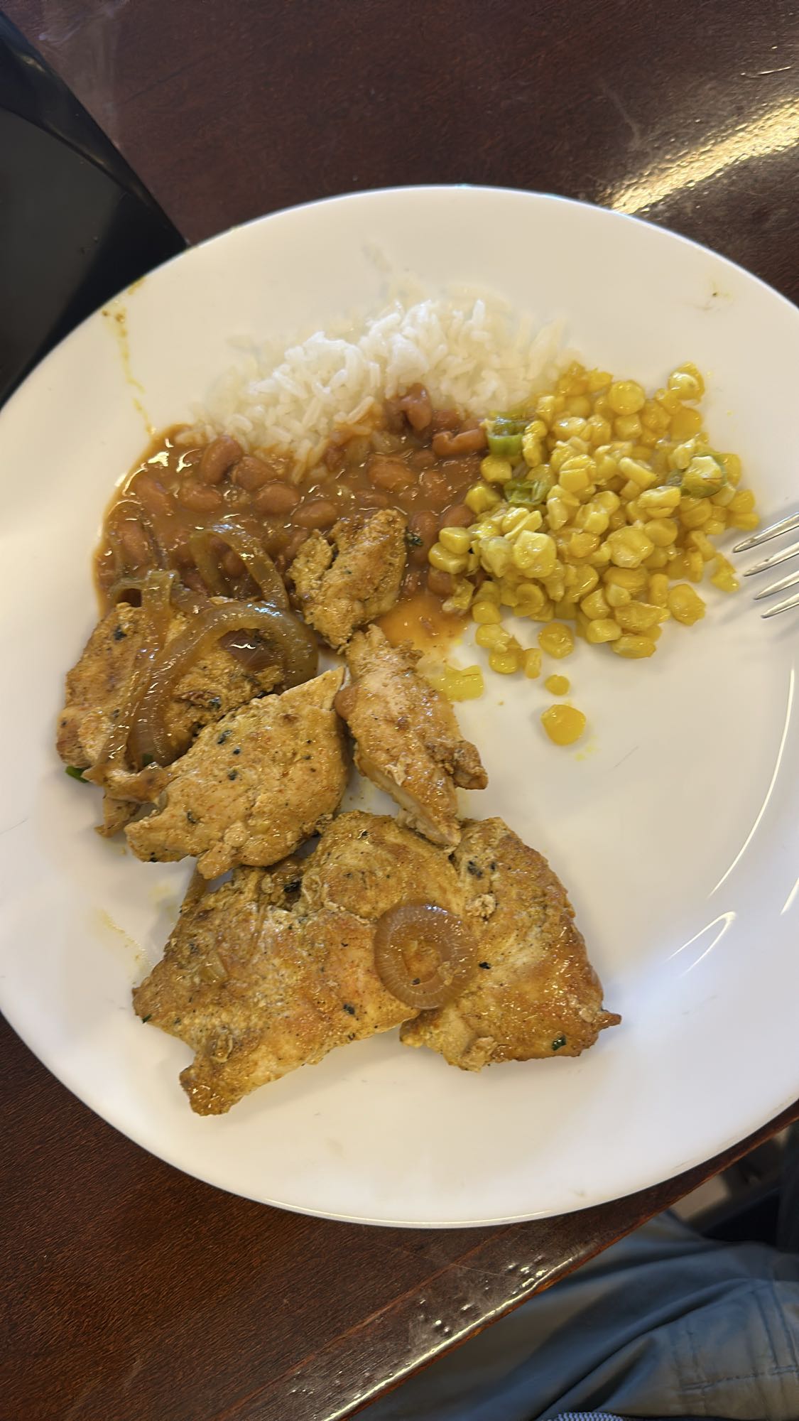 Frango grelhado com arroz