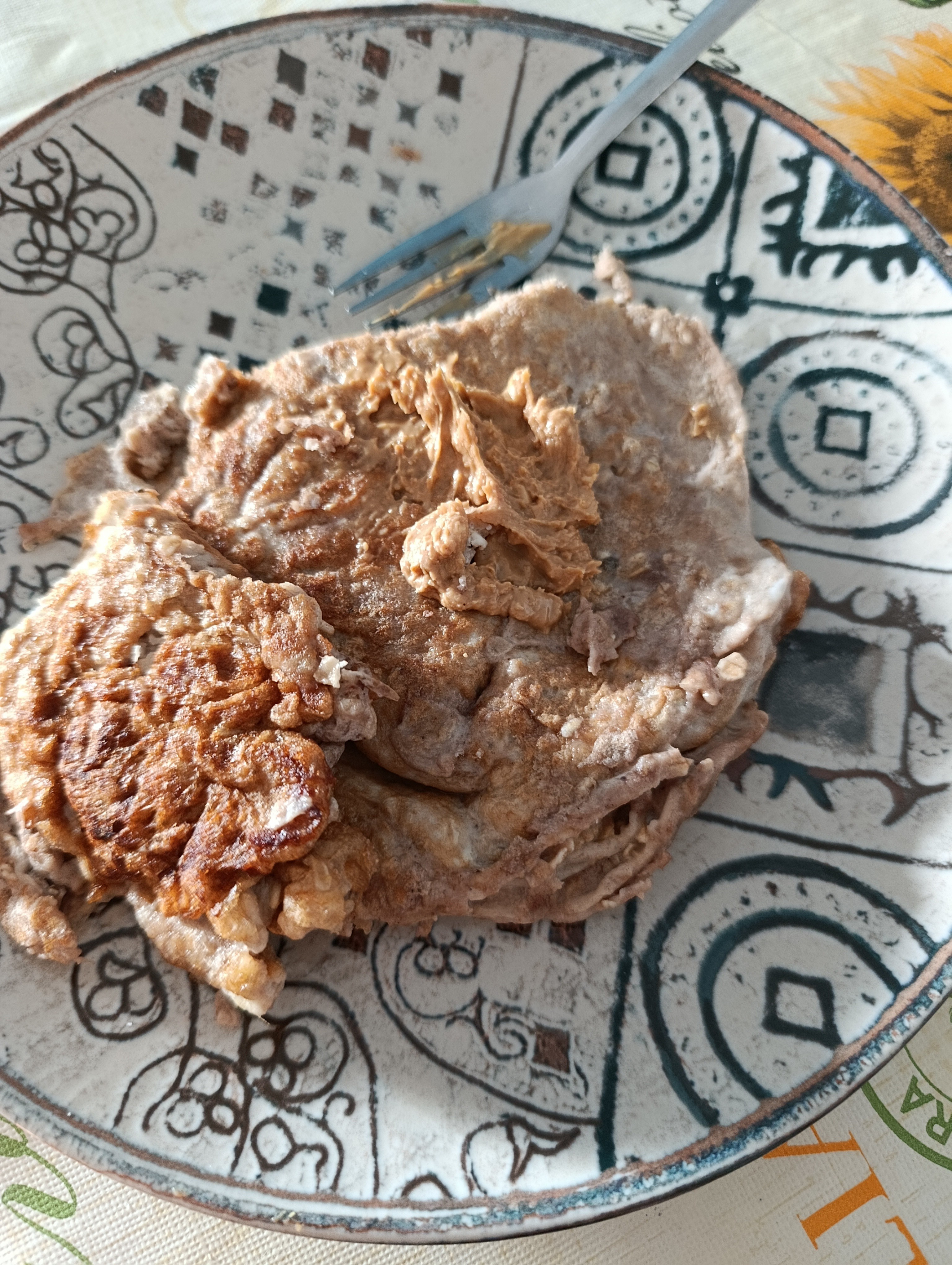 Tortitas de avena y plátano