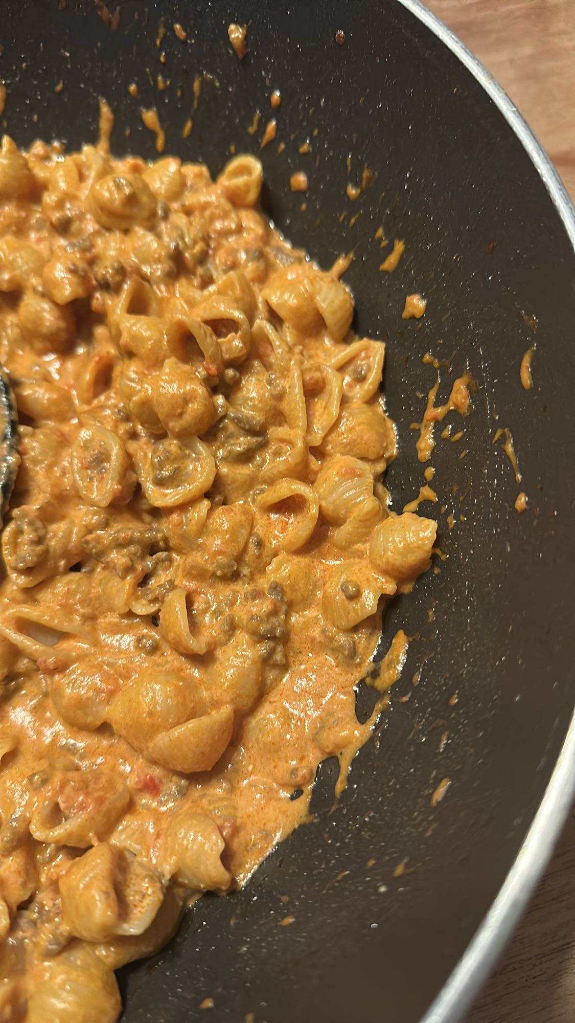 romige pasta met gehakt