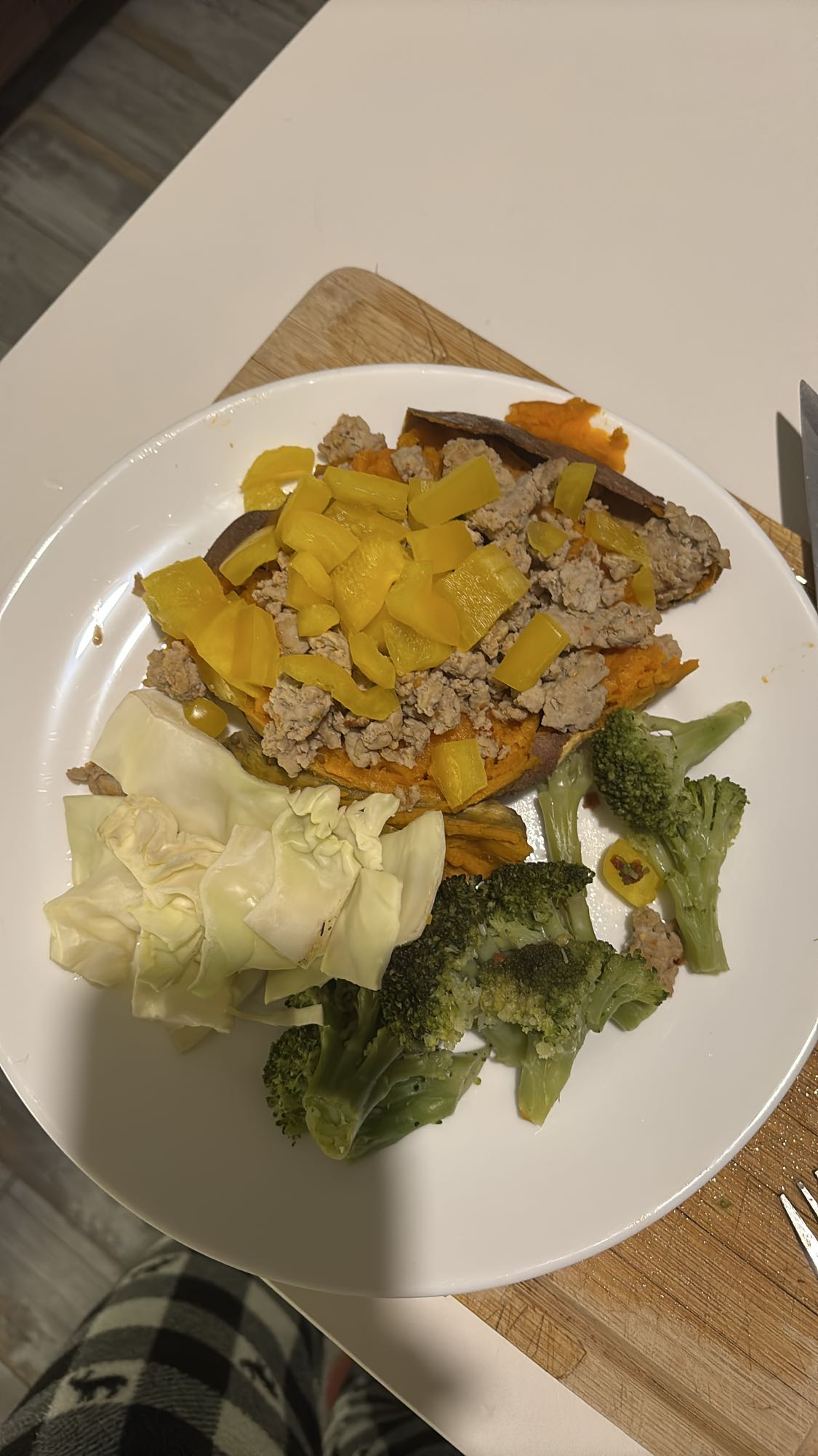 Patate douce et légumes