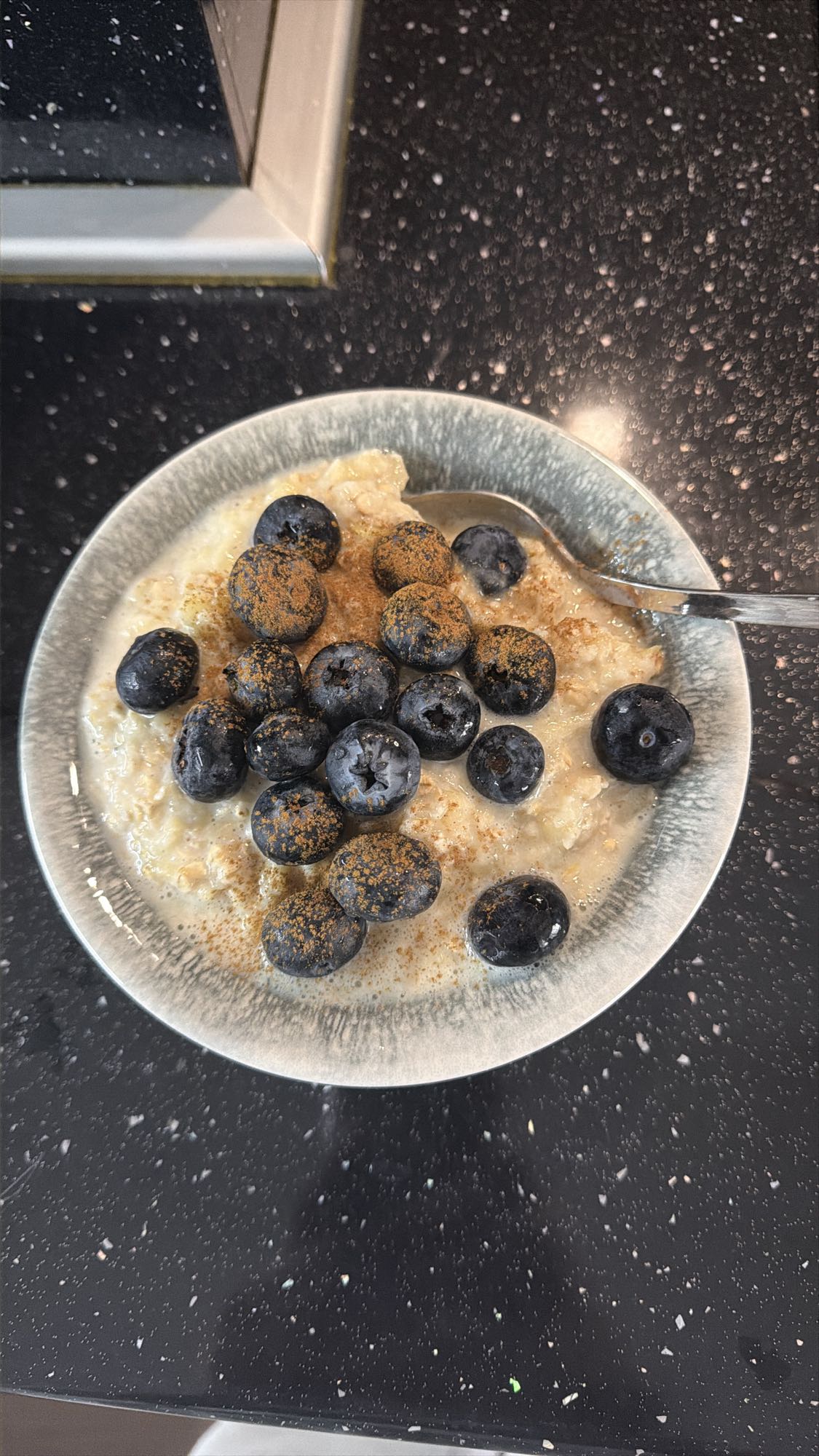 Blueberry oatmeal bowl