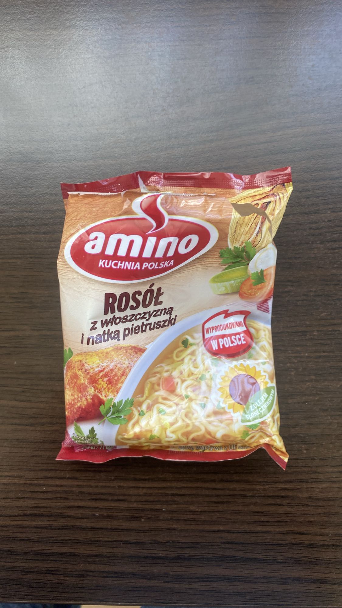 Rosół instant z makaronem