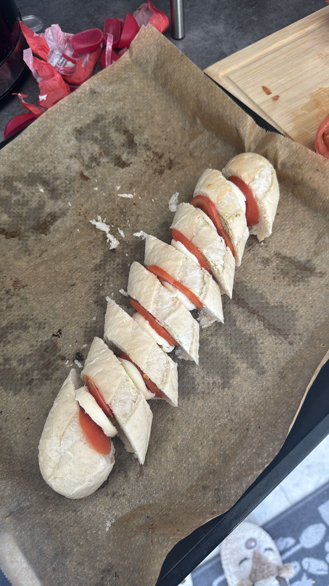 Mozzarella Tomaten Baguette