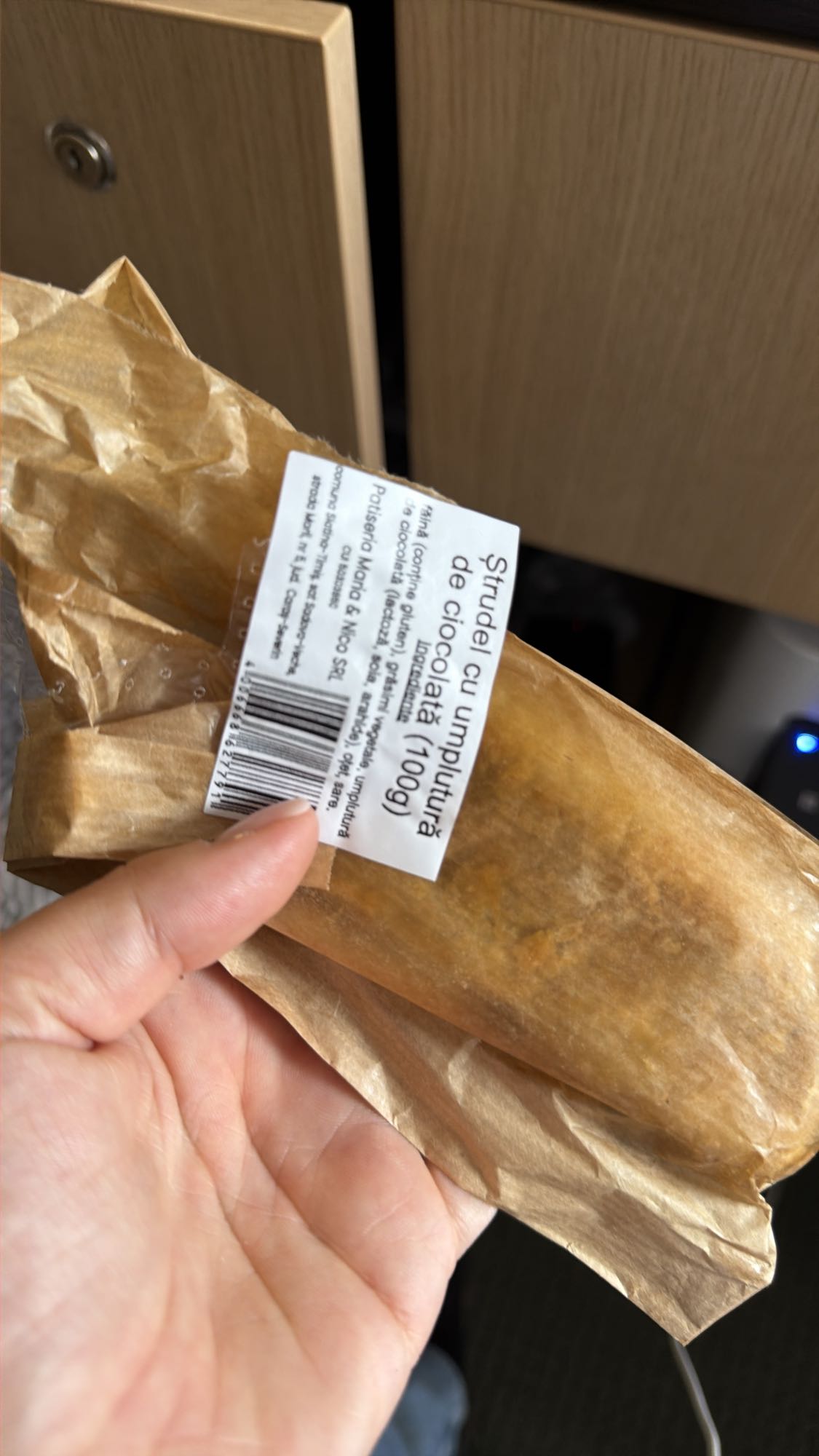 Ștrudel cu ciocolată