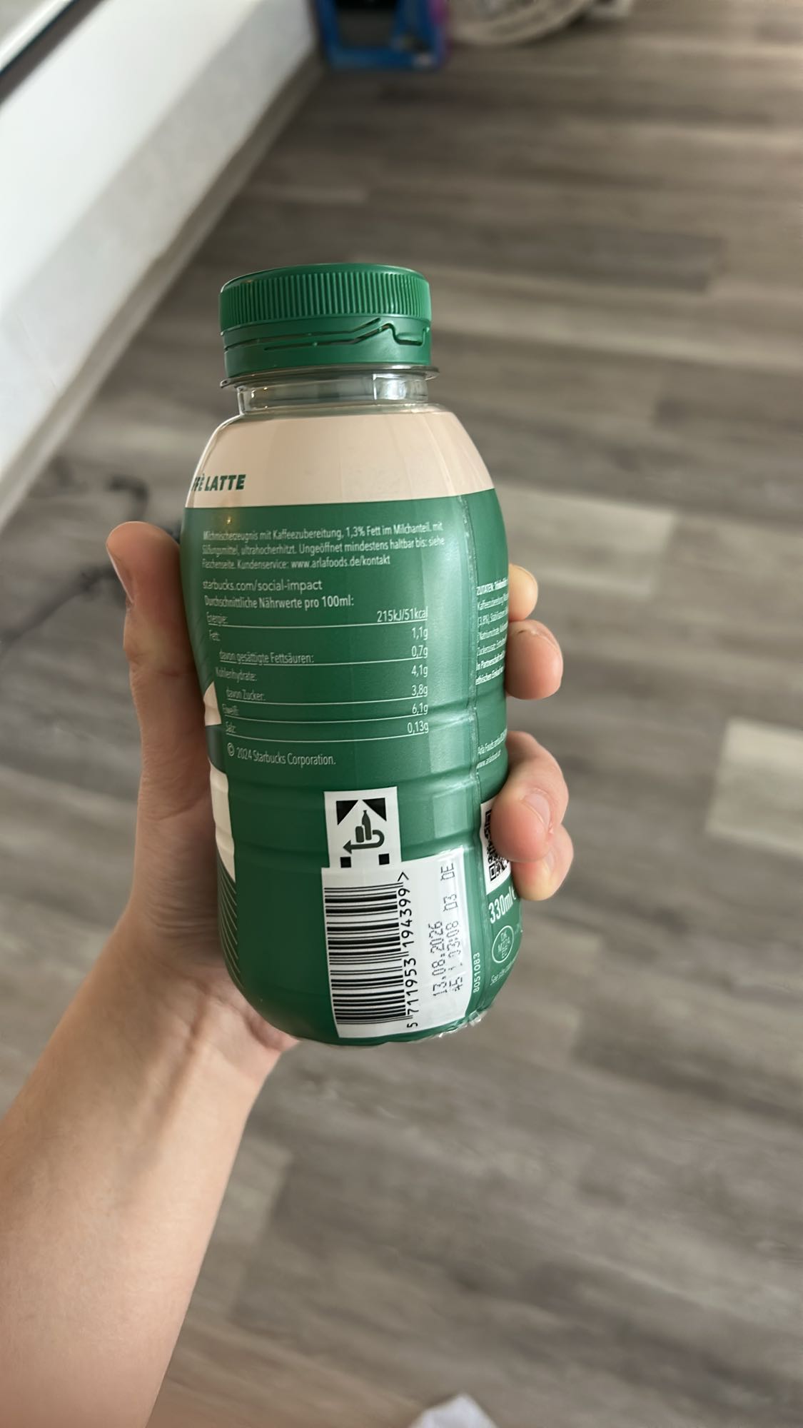 Kaffee Latte Flasche