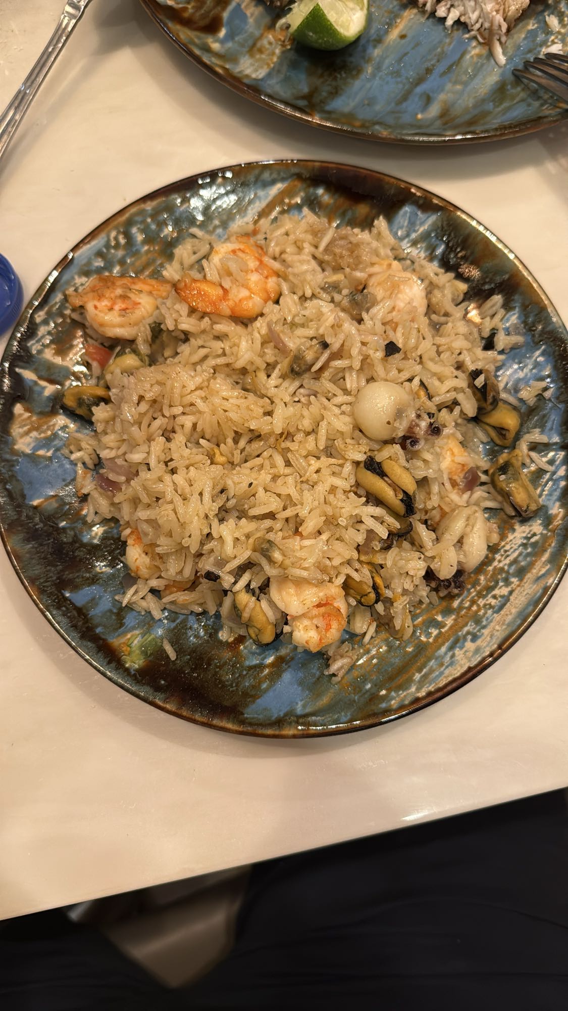 морепродукты с рисом